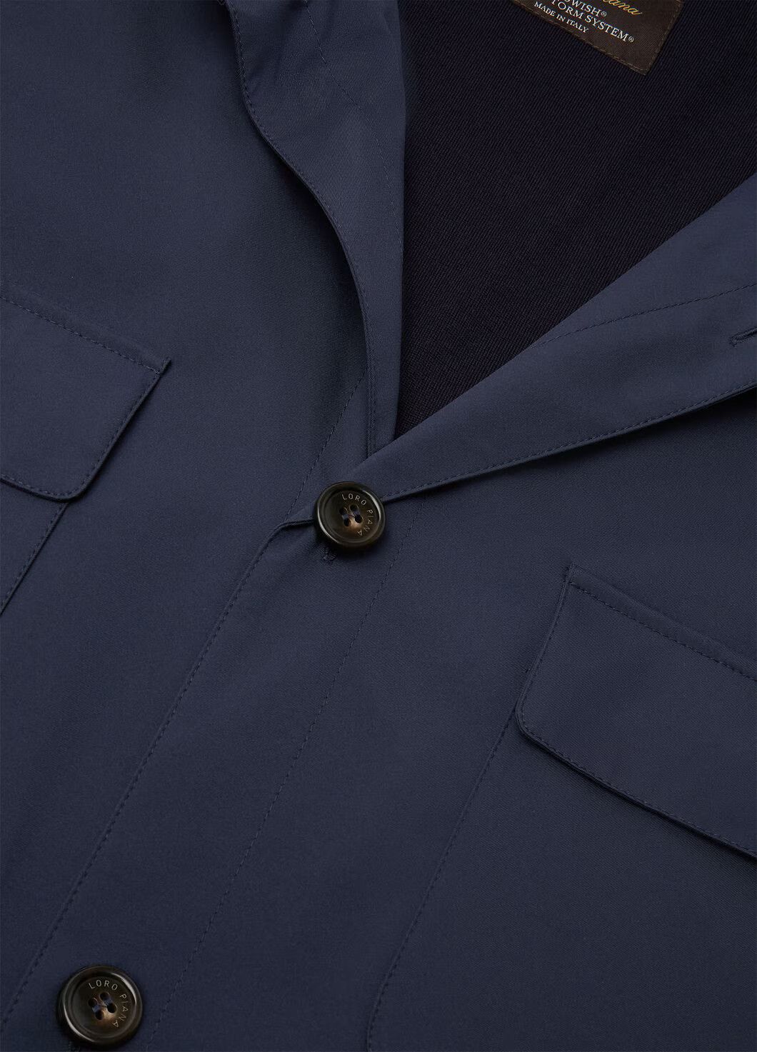 Loro Piana o1w1db10225 FAL3621 Spread Collar Knit Overshirt Navy Blue Size US S / EU 44-46 / 1 - 3 Thumbnail