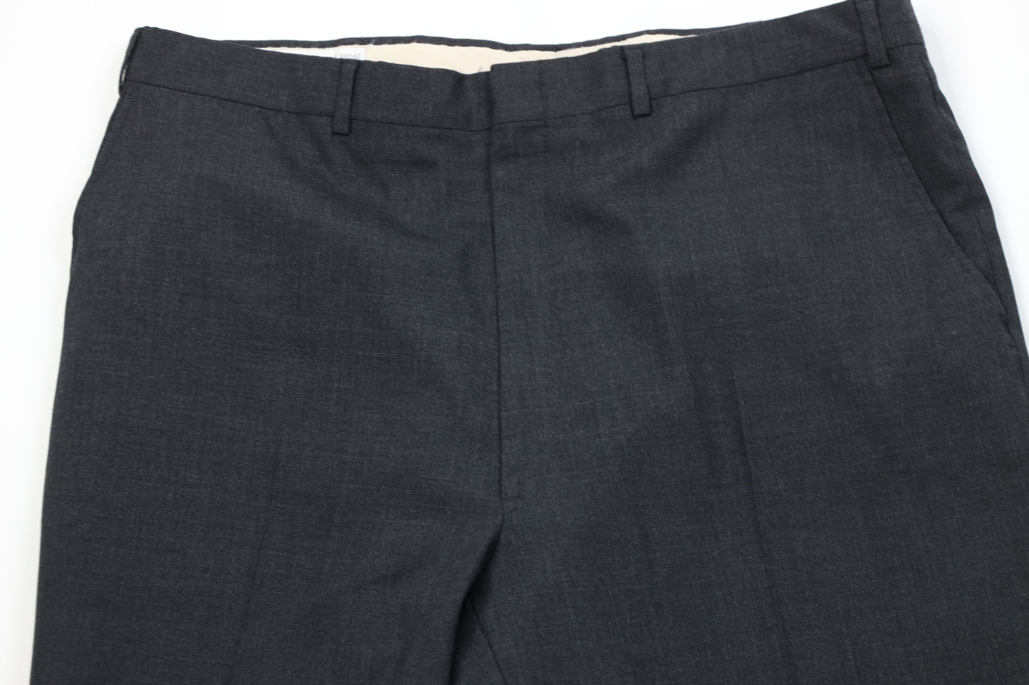 Vintage Vintage 90s Streetwear Wool Wide Leg Chino Pants Gray USA Size US 38 / EU 54 - 2 Thumbnail