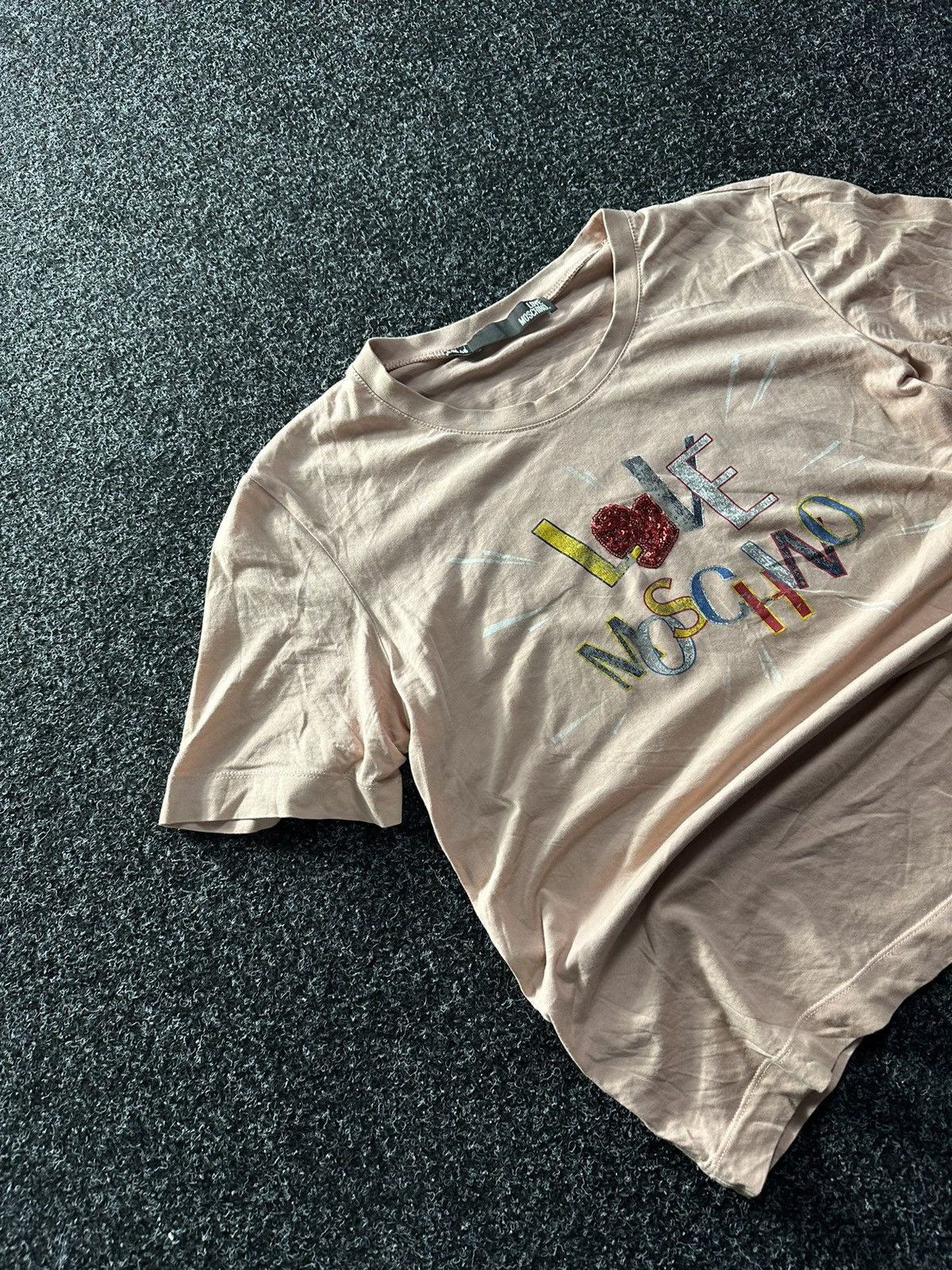 Love Moschino × Vintage 🚨VINTAGE LOVE MOSCHINO Y2K TEE SHIRT avant garde big logo Size L / US 10 / IT 46 - 2 Thumbnail