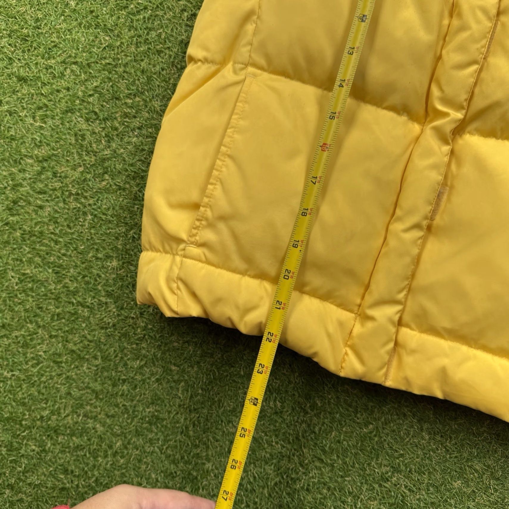 Gap GAP Down Puffer Vest Womens Medium Yellow Full Zip Fleece Lined Size M / US 6-8 / IT 42-44 - 3 Thumbnail