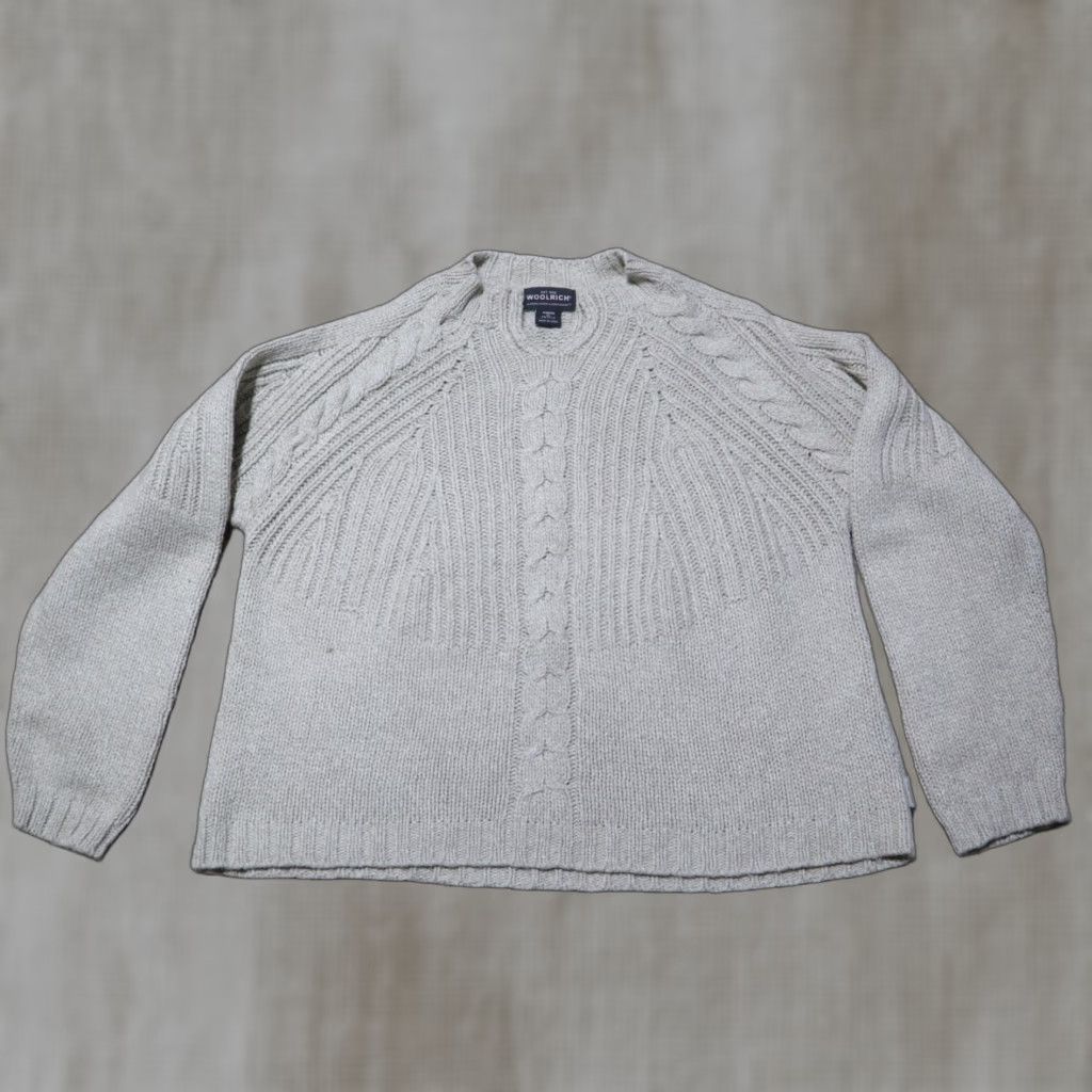 Vintage Woolrich Sweater White Pullover Mock Neck Knit Outdoor Women's Petites PXL Size XL / US 12-14 / IT 48-50 - 1 Thumbnail