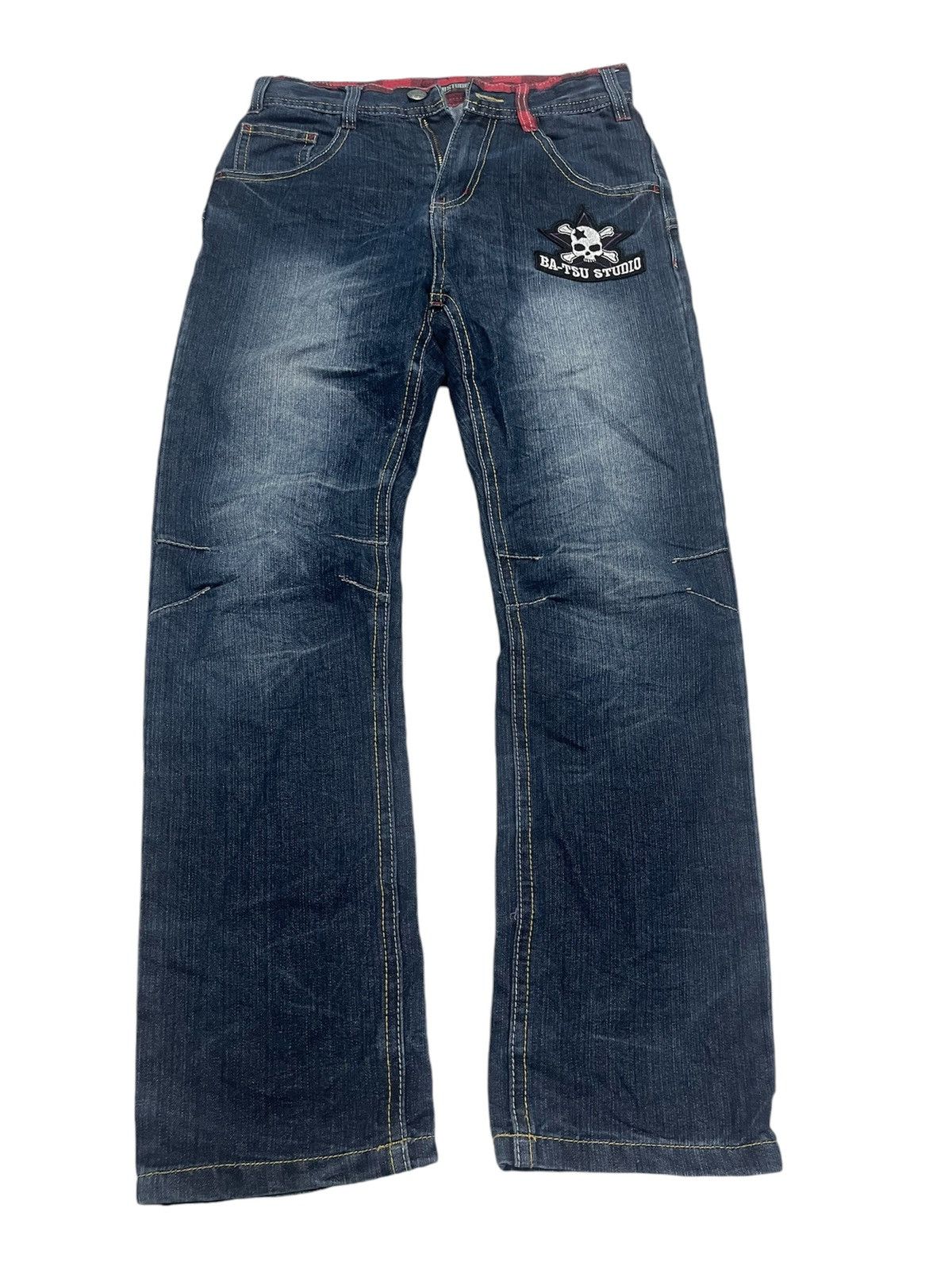 Designer Batsu Studio Skull Jeans Baggy Size US 28 / EU 44 - 3 Thumbnail