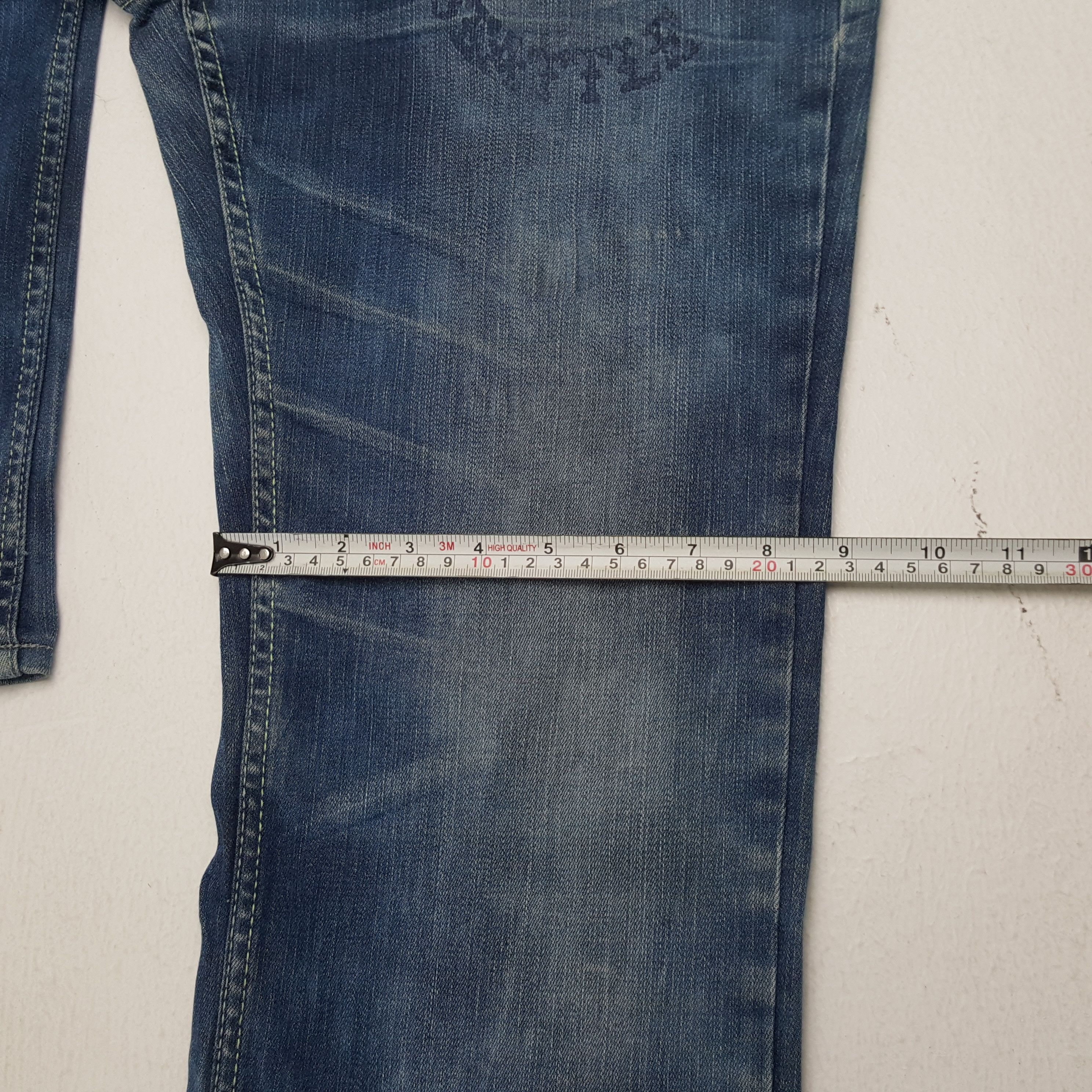 Christian Audigier × Ed Hardy × Vintage ED HARDY Skulls Design Rock Punk Streetwear Style Jeans Size US 32 / EU 48 - 10 Thumbnail