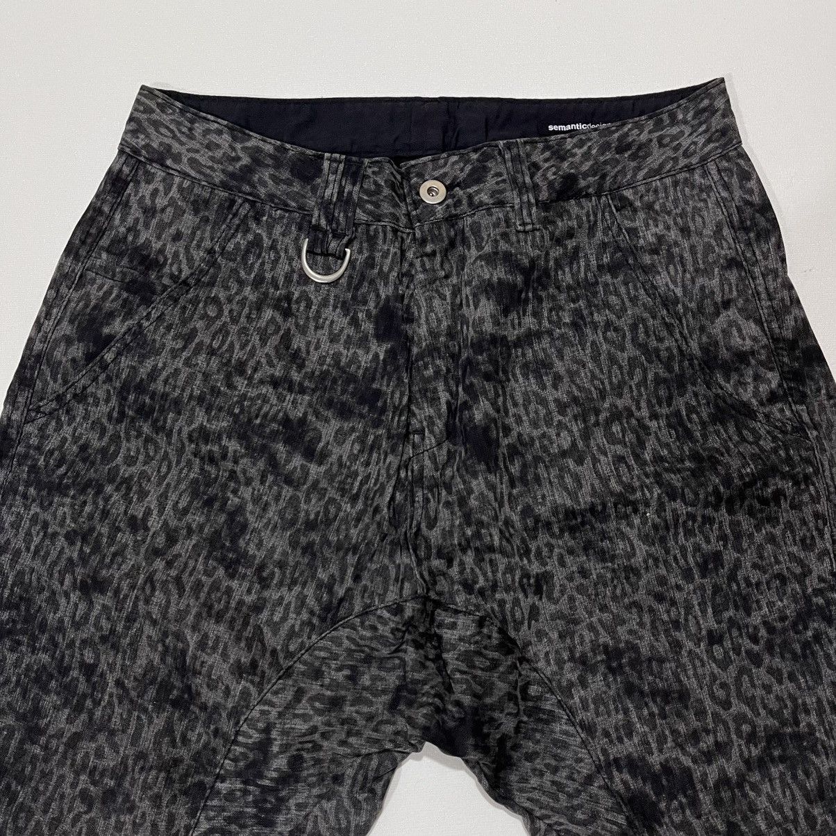 Japanese Brand semantic design cropped hareem pants leopard Size US 32 / EU 48 - 2 Thumbnail