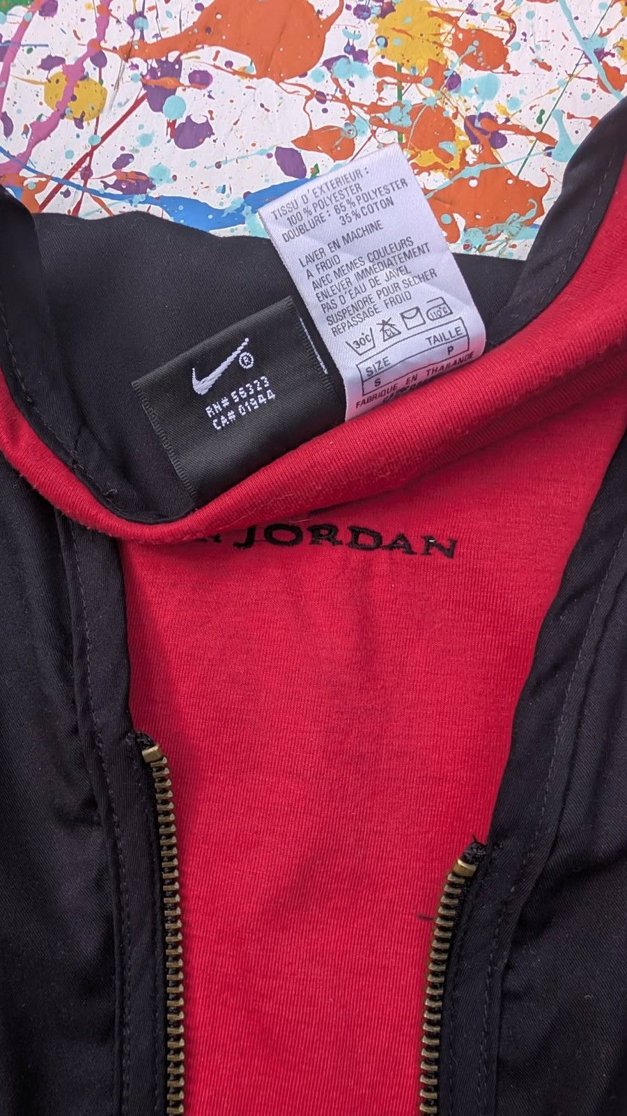 Nike Vintage 90s Nike air Jordan vest gilet sleeveless black red Size US S / EU 44-46 / 1 - 12 Thumbnail
