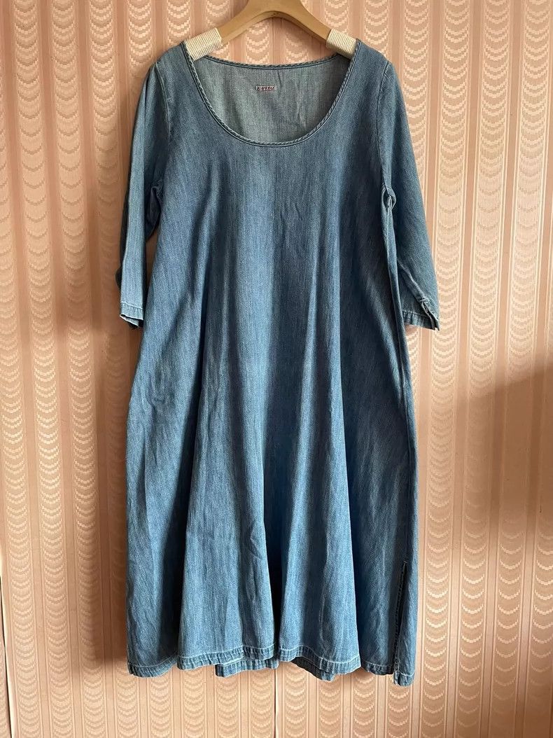 Kapital Vintage Kapital Denim Dress in Blue-2506 Size 22" - 1 Thumbnail