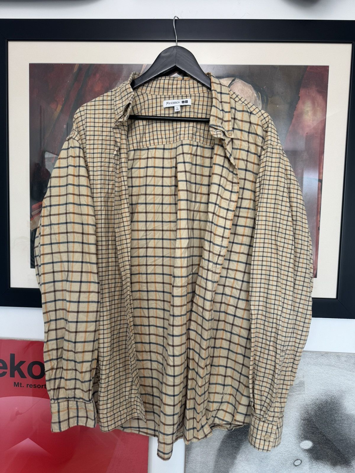 Uniqlo J.W. Anderson X Uniqlo Flannel Button Up Shirt Rare Designer Size US L / EU 52-54 / 3 - 3 Thumbnail