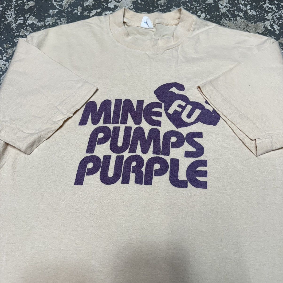 Other True Vintage My Heart Pumps Purple FU Funny 70s Tshirt Size US L / EU 52-54 / 3 - 3 Thumbnail