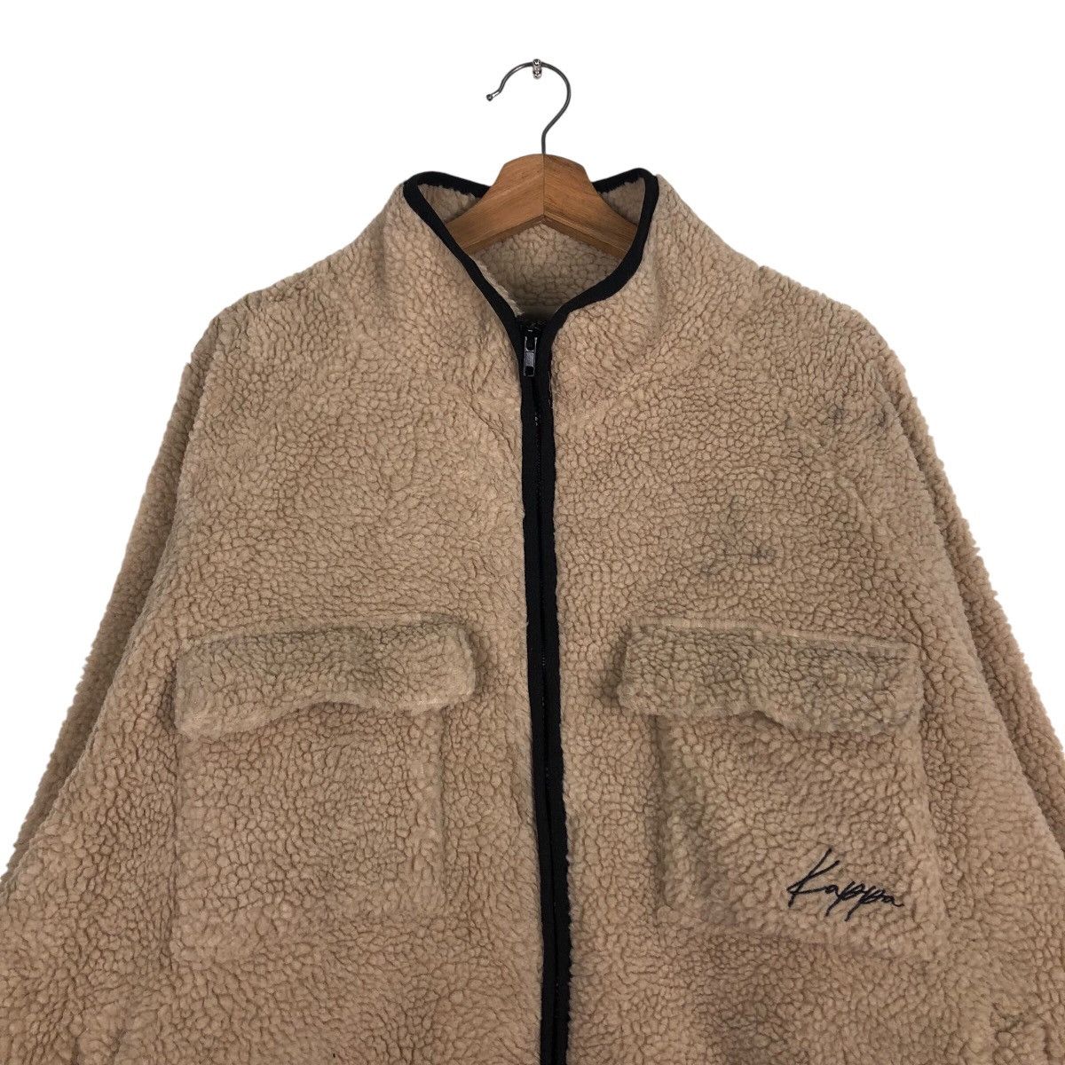 Japanese Brand 📌Vintage Bomber Jacket Fleece Sherpa Kappa Big Logo Anorak Size US M / EU 48-50 / 2 - 4 Thumbnail
