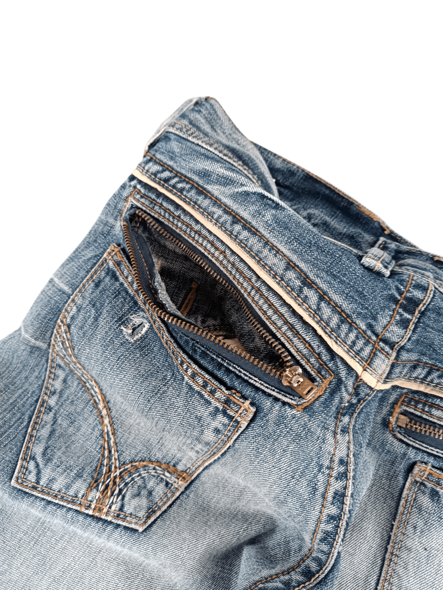 Japanese Brand 💥Flare💥90s Back Number Distress Ripped Jeans Faded Size US 32 / EU 48 - 23 Thumbnail