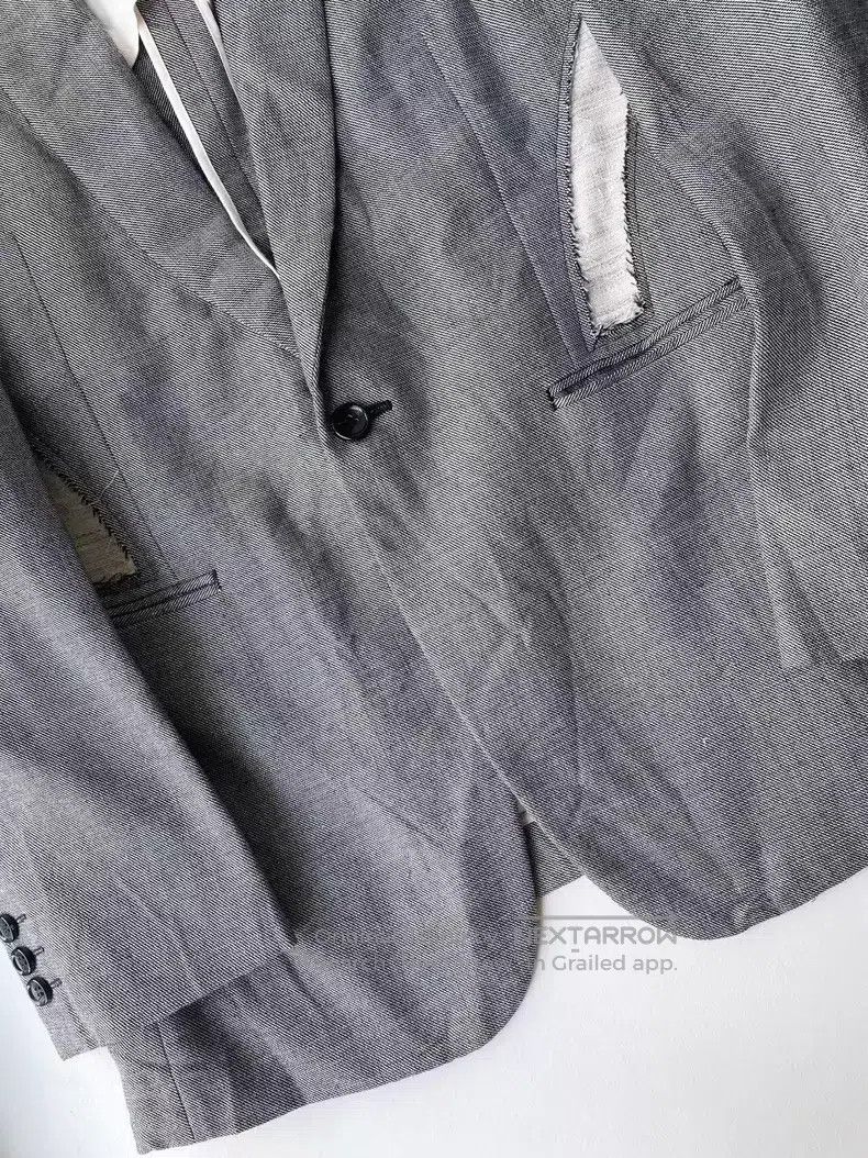 Comme des Garcons Comme des Garcons Wool Silver Thread Patchwork Coat Size US M / EU 48-50 / 2 - 3 Thumbnail