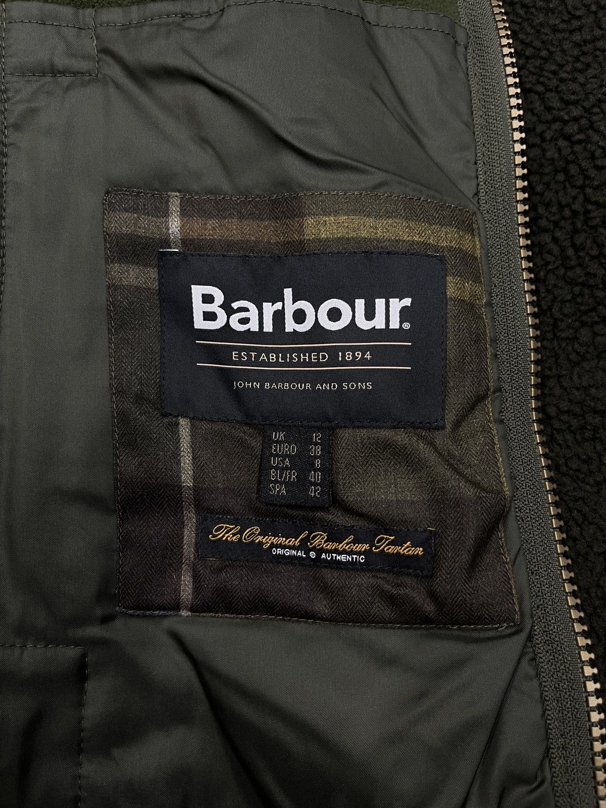 Barbour Barbour International Lavenham Fleece Jacket Khaki Sherpa Size M / US 6-8 / IT 42-44 - 13 Thumbnail