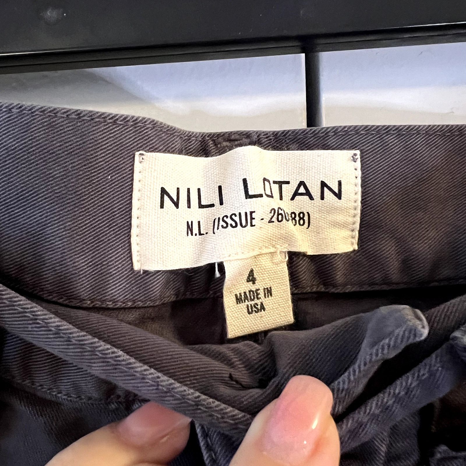 Nili Lotan Nili Lotan Tibault Vintage gray Cargo Straight Leg Pants 4 Size 27" / US 4 / IT 40 - 5 Thumbnail