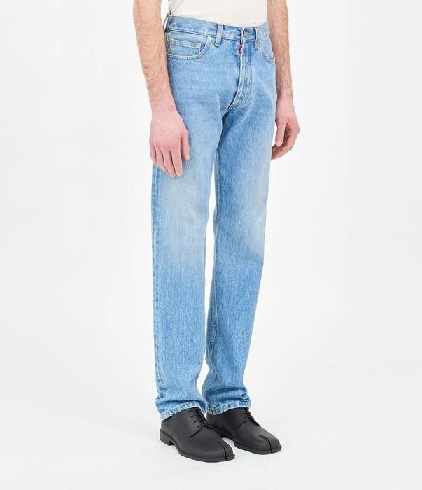 Maison Margiela o1bcso1str0226 L’s Wash Slim Jeans in Blue Size US 34 / EU 50 - 2 Thumbnail