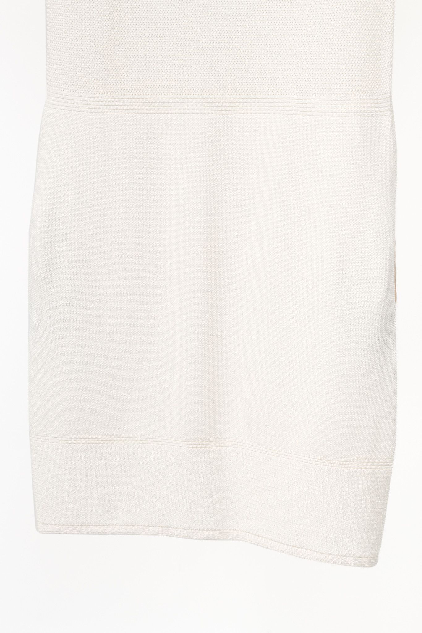 Loro Piana Loro Piana Ivory Silk & Cotton Textured Knit Dress Size M / US 6-8 / IT 42-44 - 7 Thumbnail