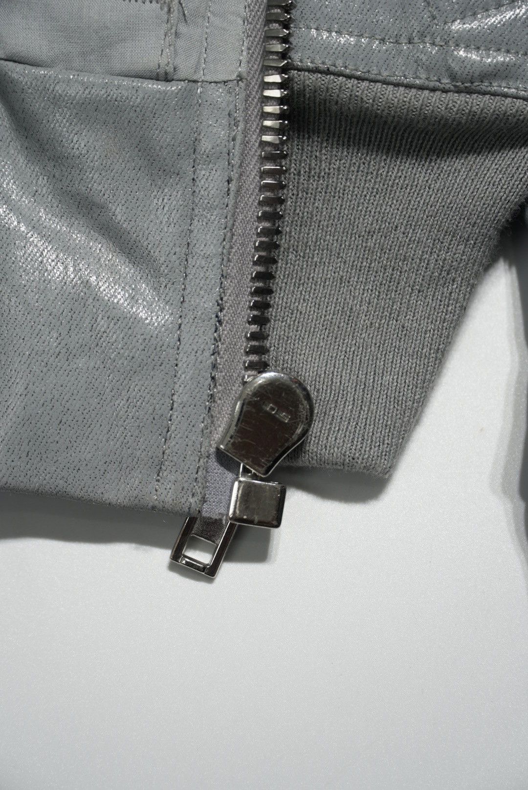 Rick Owens Rick Owens Girders Cropped Bomber Jacket in Silver-Tone Size S / US 4 / IT 40 - 8 Thumbnail
