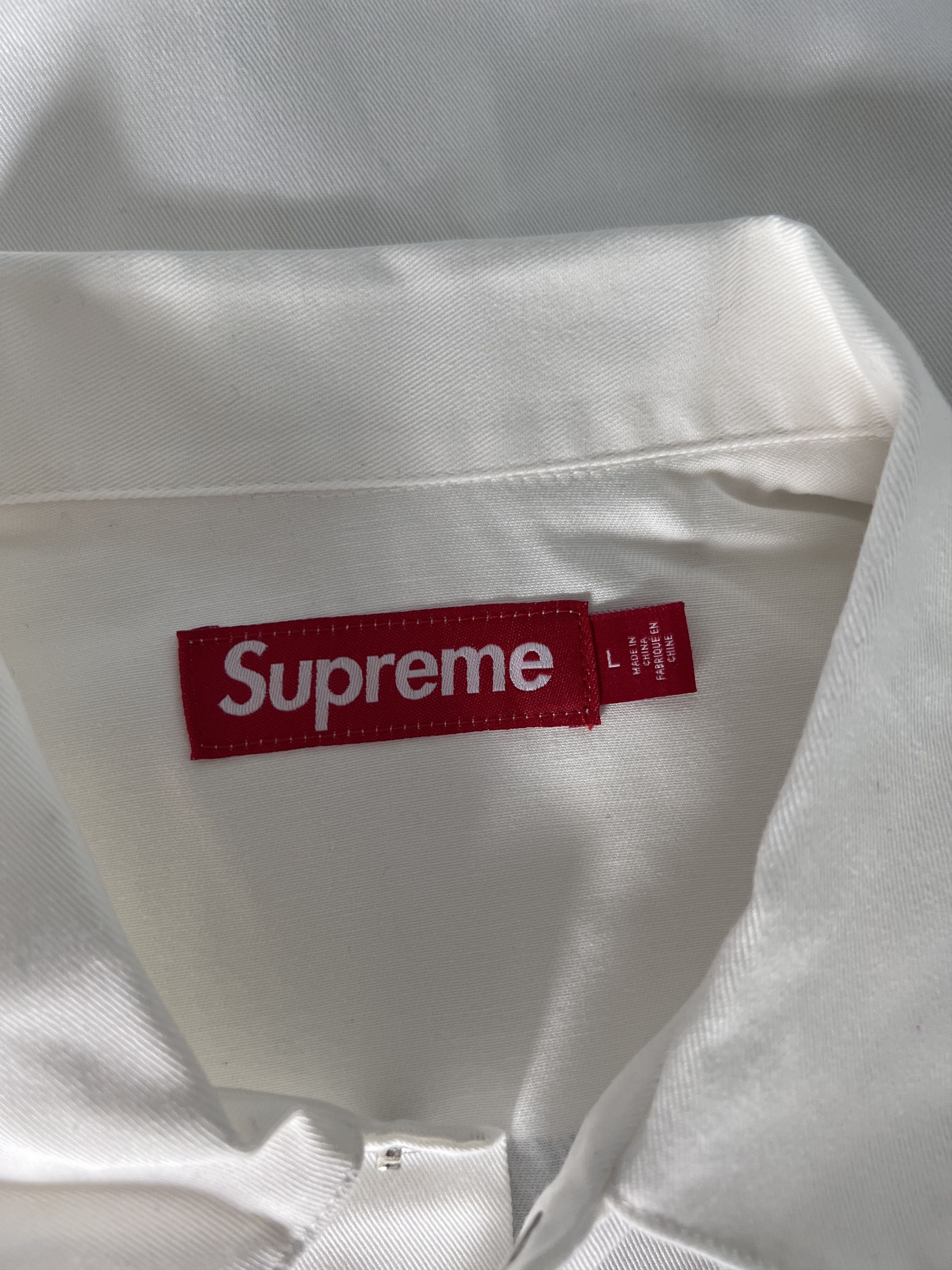 Supreme Supreme Margaret Keane Teardrop Work Shirt in White Size US L / EU 52-54 / 3 - 5 Thumbnail