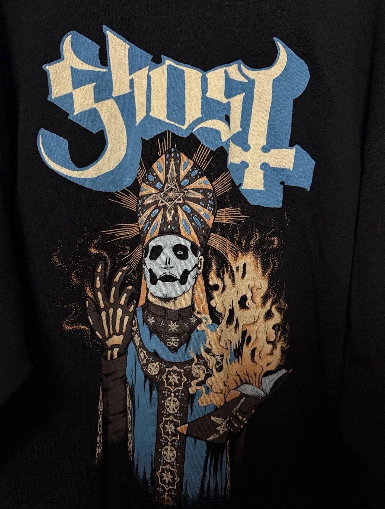 Fruit Of The Loom Ghost Pharaon Full Zip Up Hoodie Huge Logo Oversized Cut Size US XL / EU 56 / 4 - 9 Thumbnail