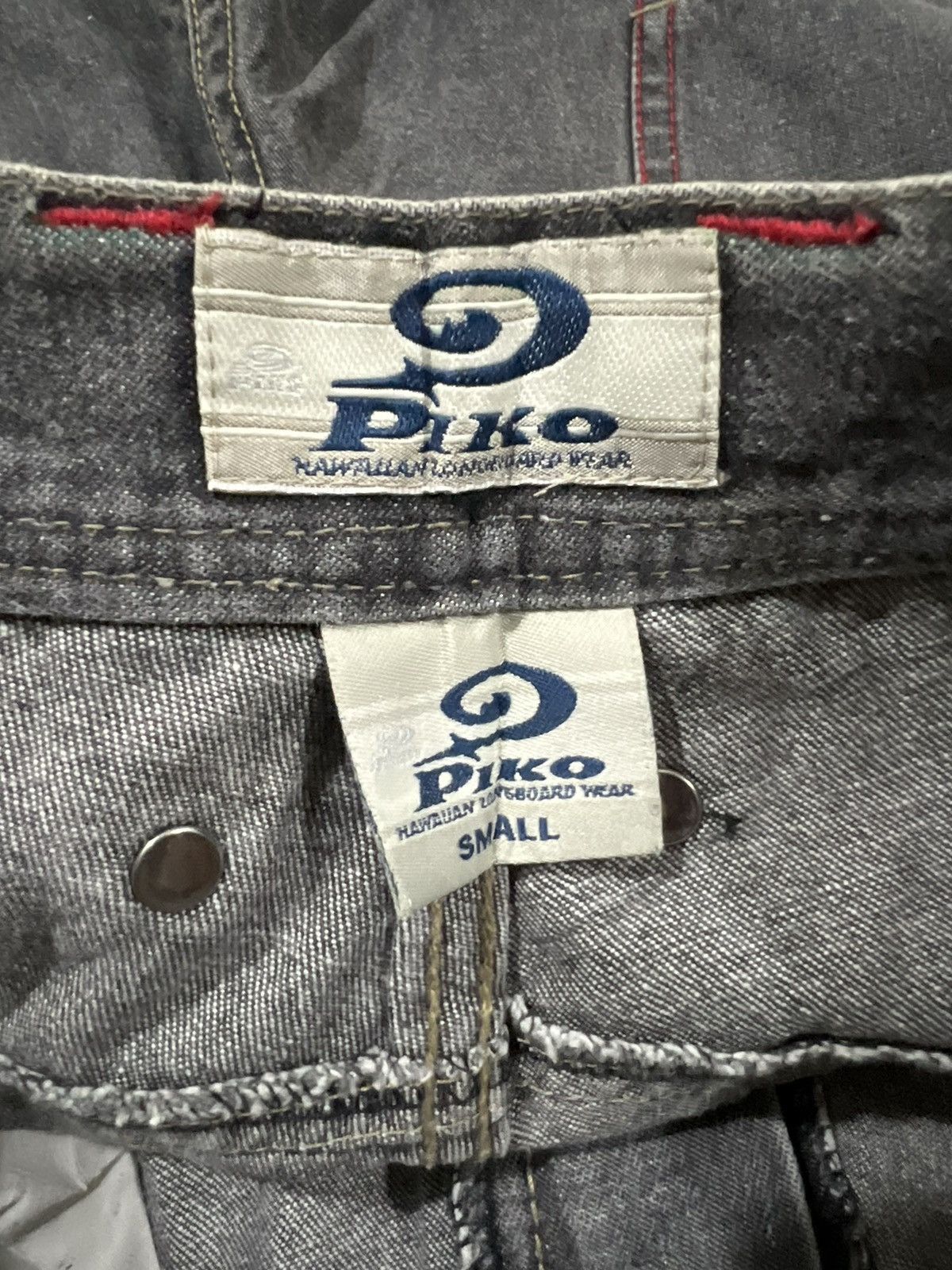 Ed Hardy Y2K Piko Big Pockets Embroidery Baggy Oversize Painter Jeans Size US 27 - 8 Thumbnail