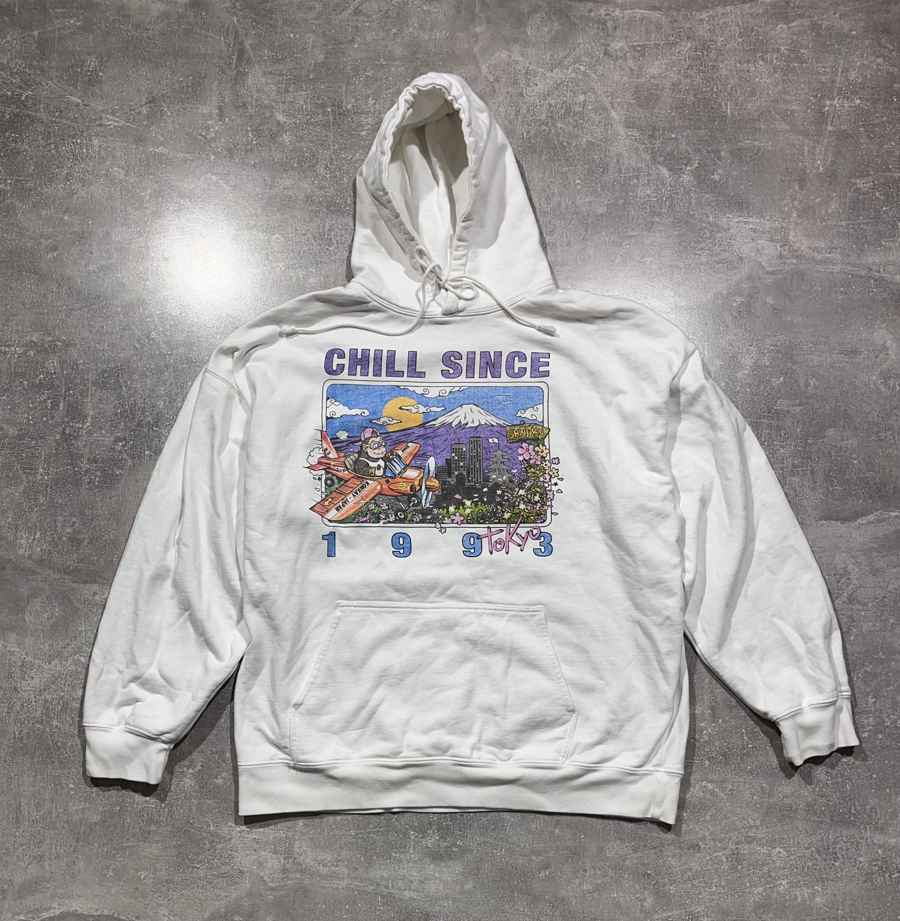 Pre-owned Humor X Vintage Humor Chill Since Oversized Y2k Japan Style In White
