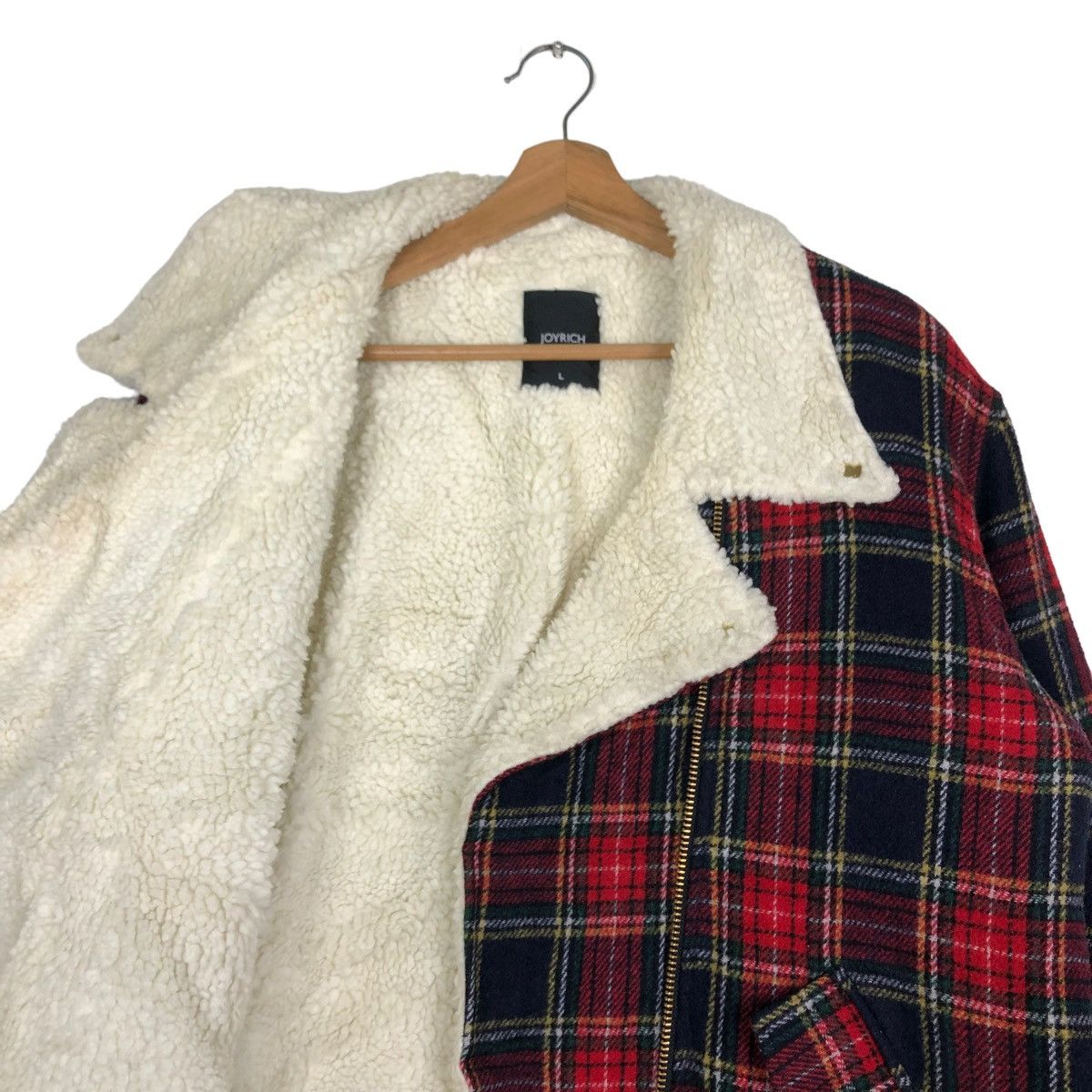 Issey Miyake 🔥VINTAGE BIKER JACKET DOUBLE BREAST JOYRICH JAPAN TARTAN Size US L / EU 52-54 / 3 - 12 Thumbnail