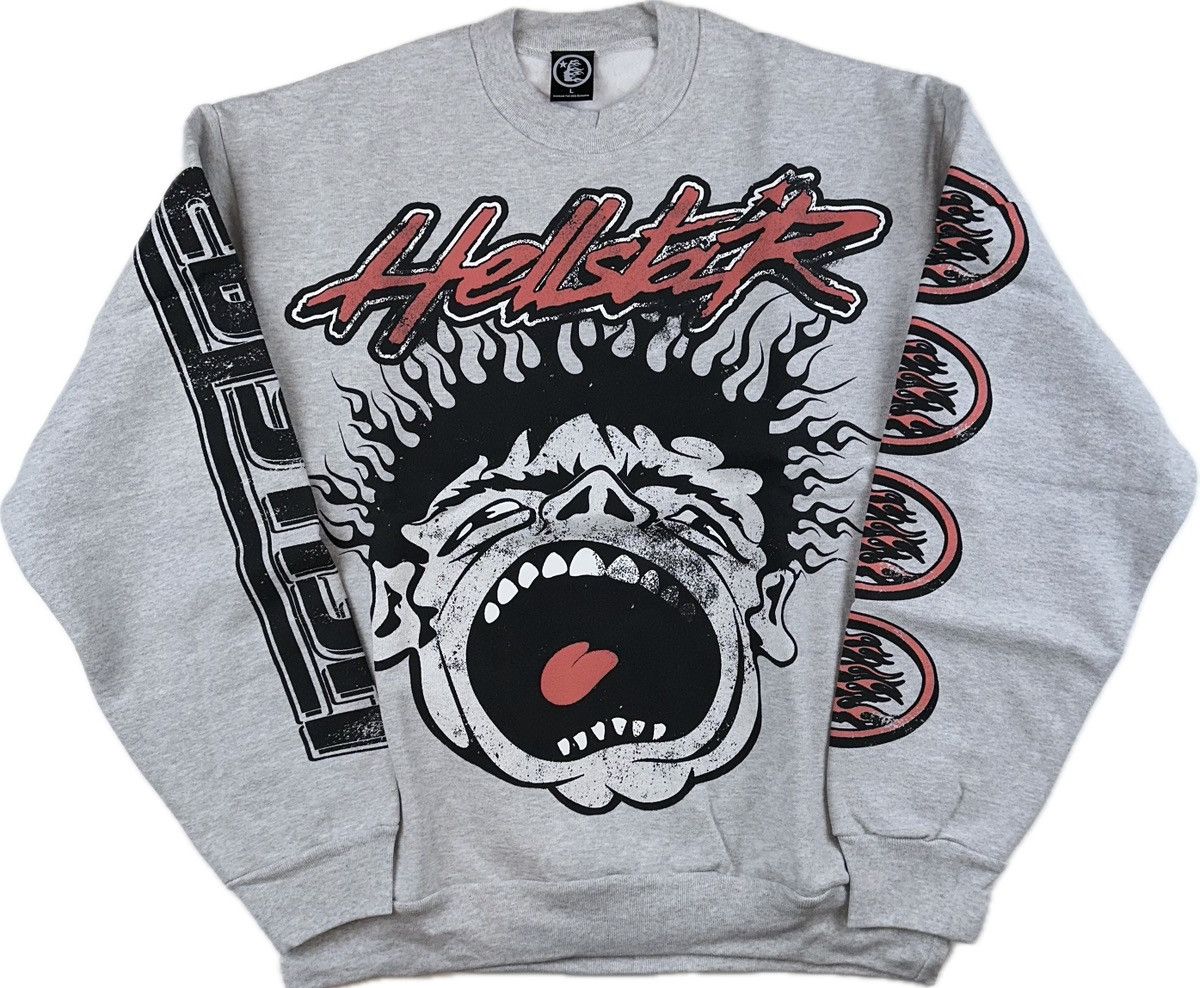 HELLSTAR Hellstar Overseas Collection Records Crewneck Size US L / EU 52-54 / 3 - 1 Thumbnail