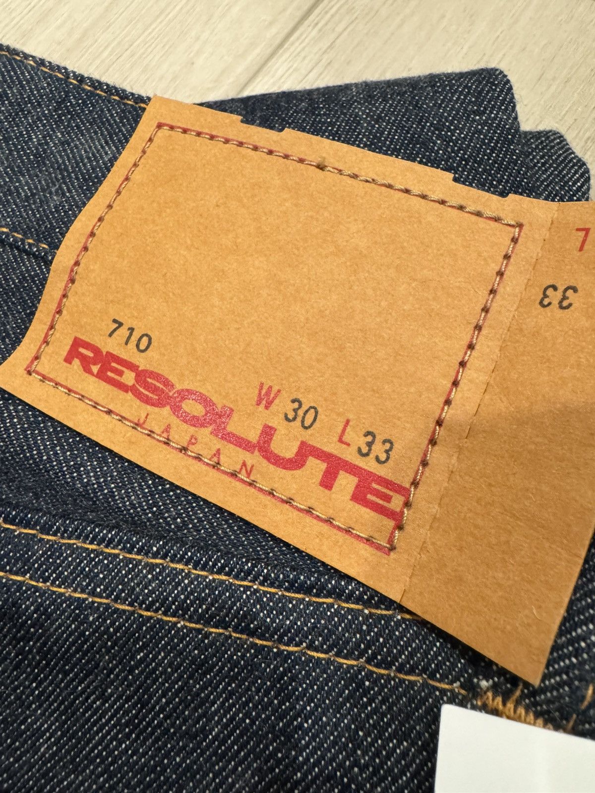 RESOLUTE Resolute Denim 710 Selvedge Raw Denim Jeans Made in Japan Size US 30 / EU 46 - 8 Thumbnail