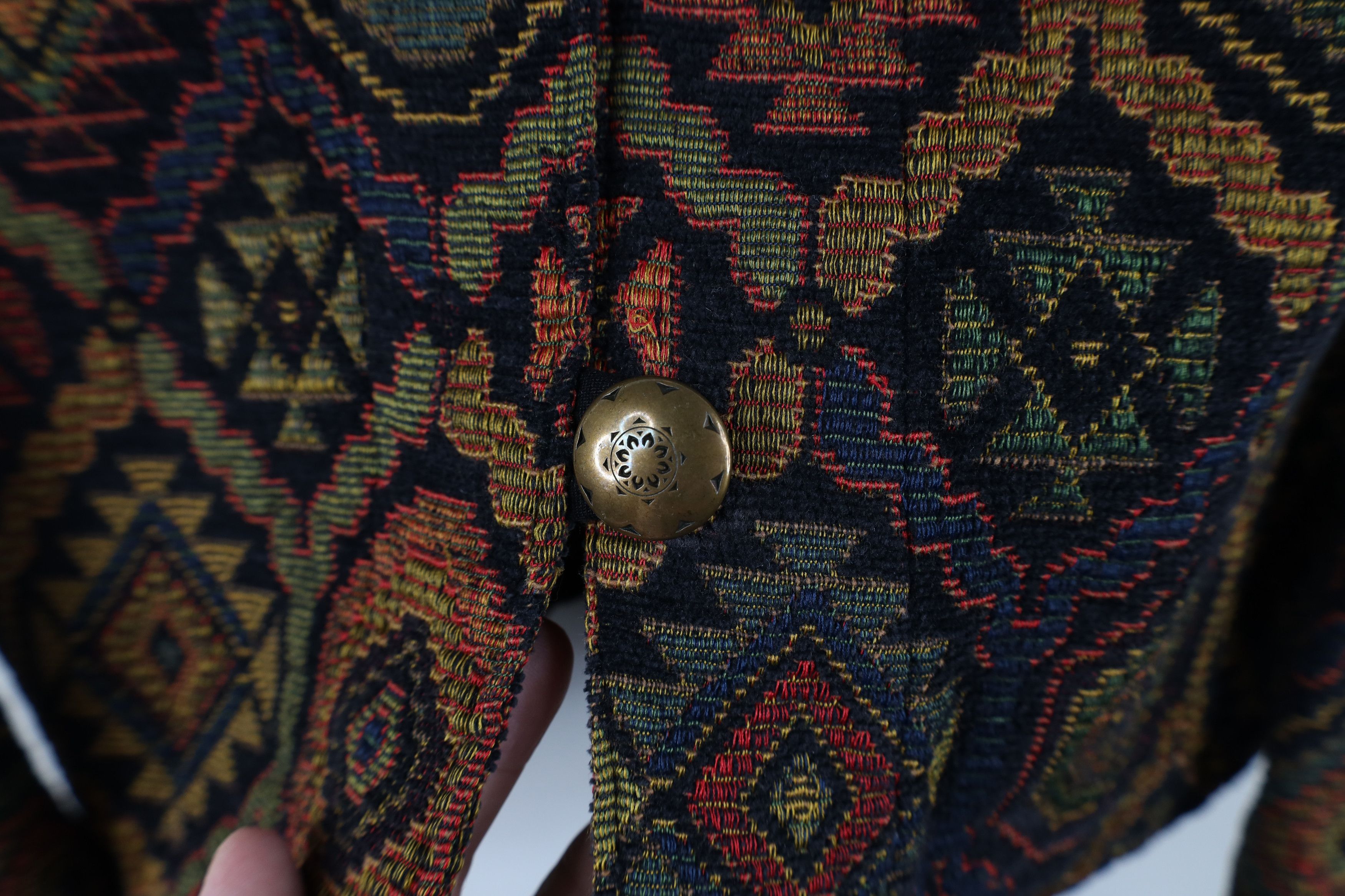 Vintage Vintage 90s Streetwear Geometric Tapestry Blazer Jacket USA Size S / US 4 / IT 40 - 7 Thumbnail