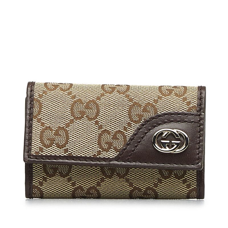 Gucci Gucci Gucci GG Canvas Interlocking G Key Case 181680 Canvas Key Holder 181680 in Great Condition Size ONE SIZE - 1 Thumbnail