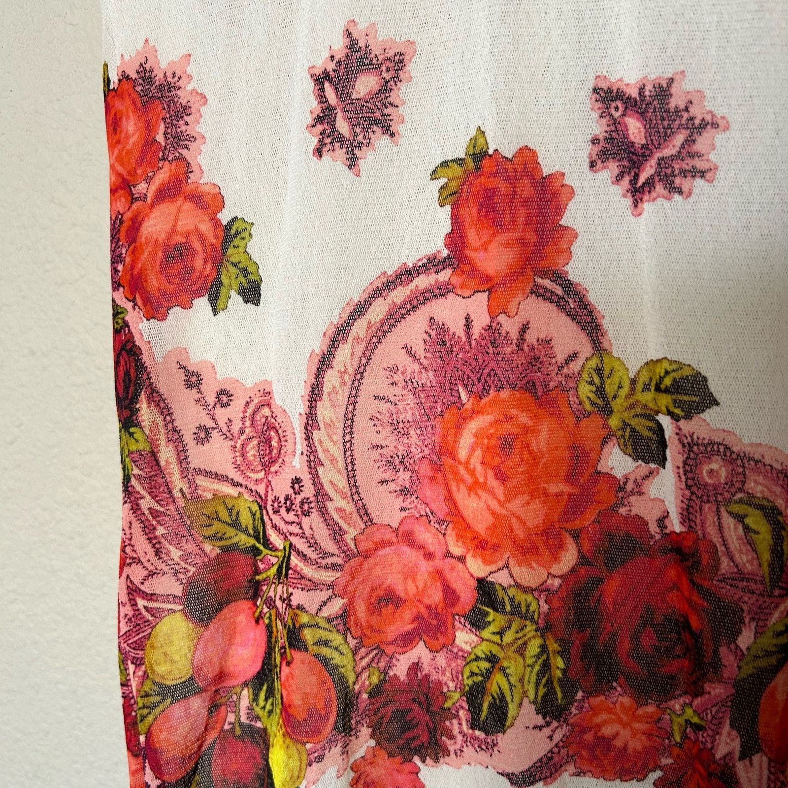 Jean Paul Gaultier Jean Paul Gaultier Top Tank Floral Mesh Art to Wear Size L Size L / US 10 / IT 46 - 7 Thumbnail