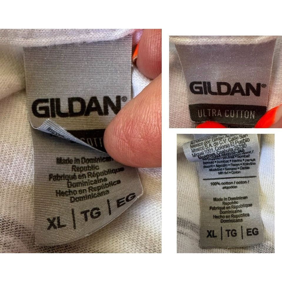 Gildan Vintage 90s Allman Brothers Eat A Peach T Shirt XL Gildan Wh Size US XL / EU 56 / 4 - 11 Thumbnail