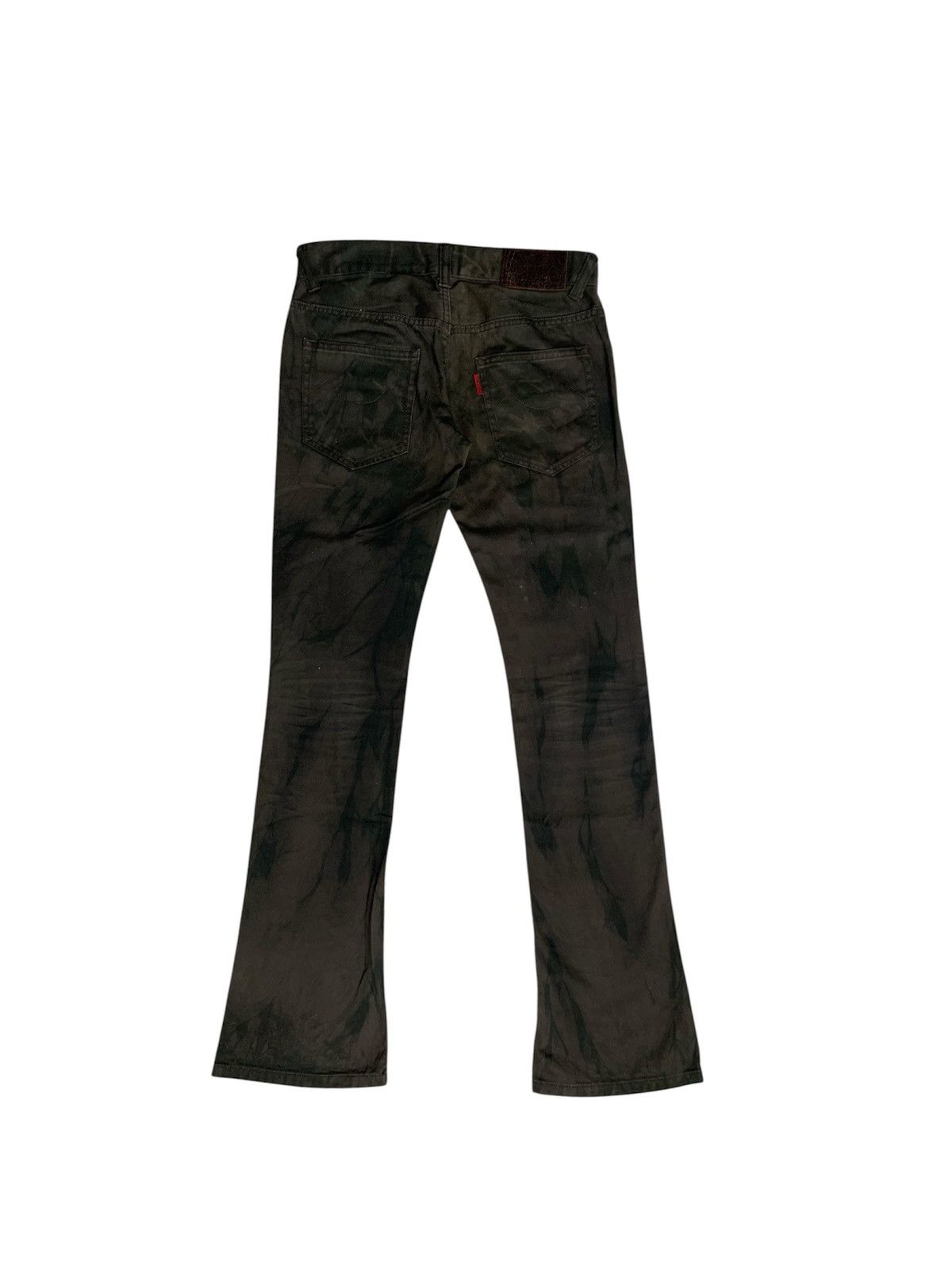 Tornado Mart Tornado Mart Olive Washed Bootcut Flare Pants Size US 30 / EU 46 - 12 Thumbnail