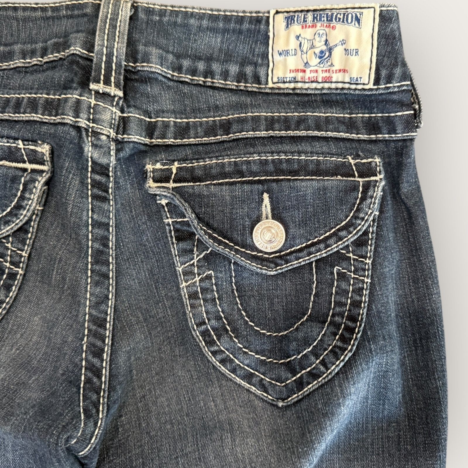True Religion True Religion High Rise Boot Jeans Size 28" / US 6 / IT 42 - 4 Thumbnail