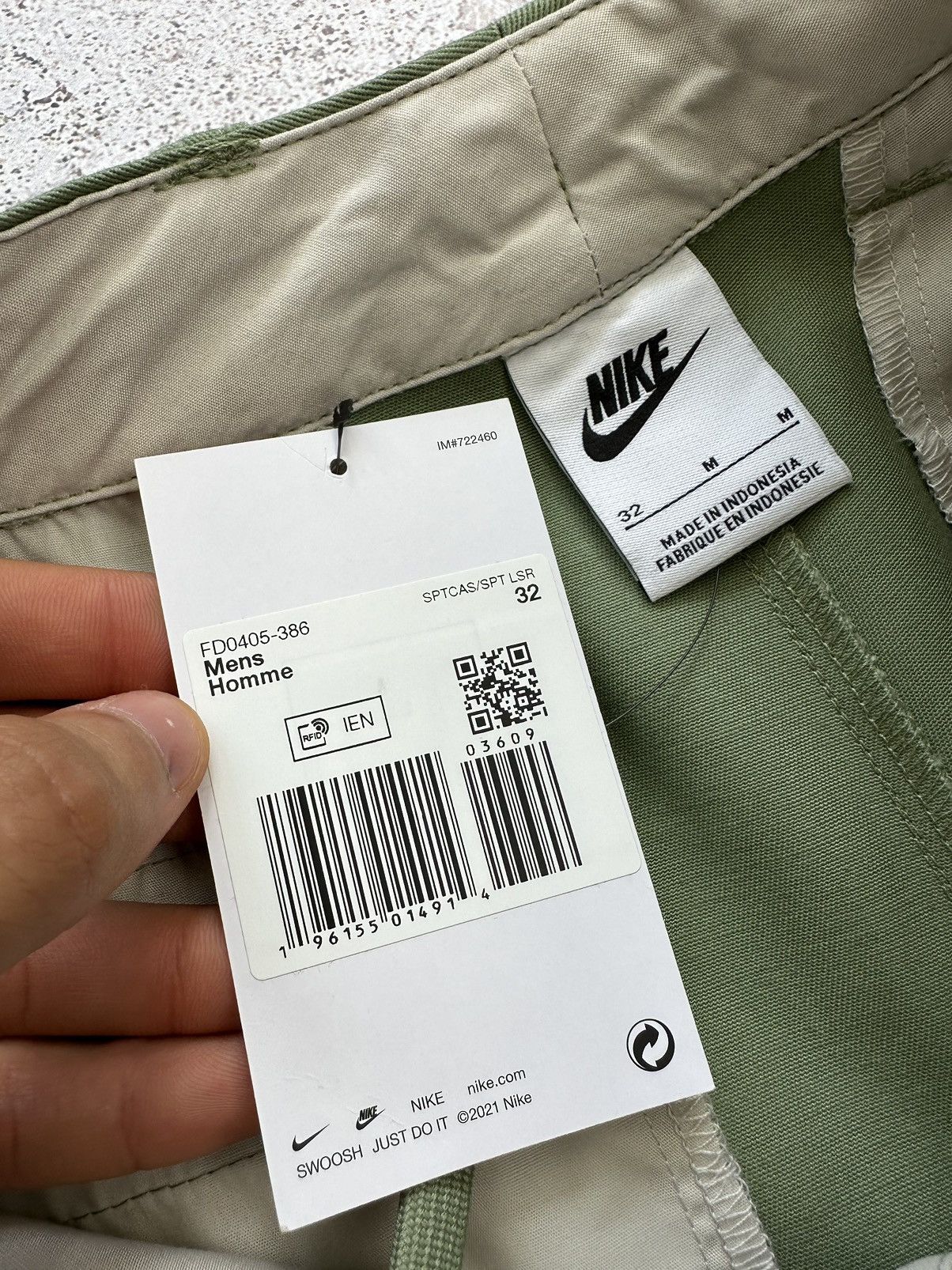 Other Nike Life El Chino Pants Oil Green Men 32 M size Size US 32 / EU 48 - 10 Thumbnail