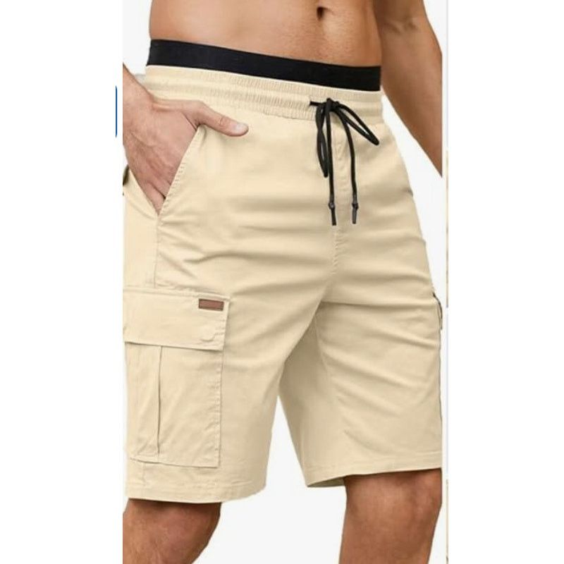 The Unbranded Brand Mens Cargo Shorts Elastic Drawstring with 6 Pockets32 Size US 32 / EU 48 - 3 Thumbnail