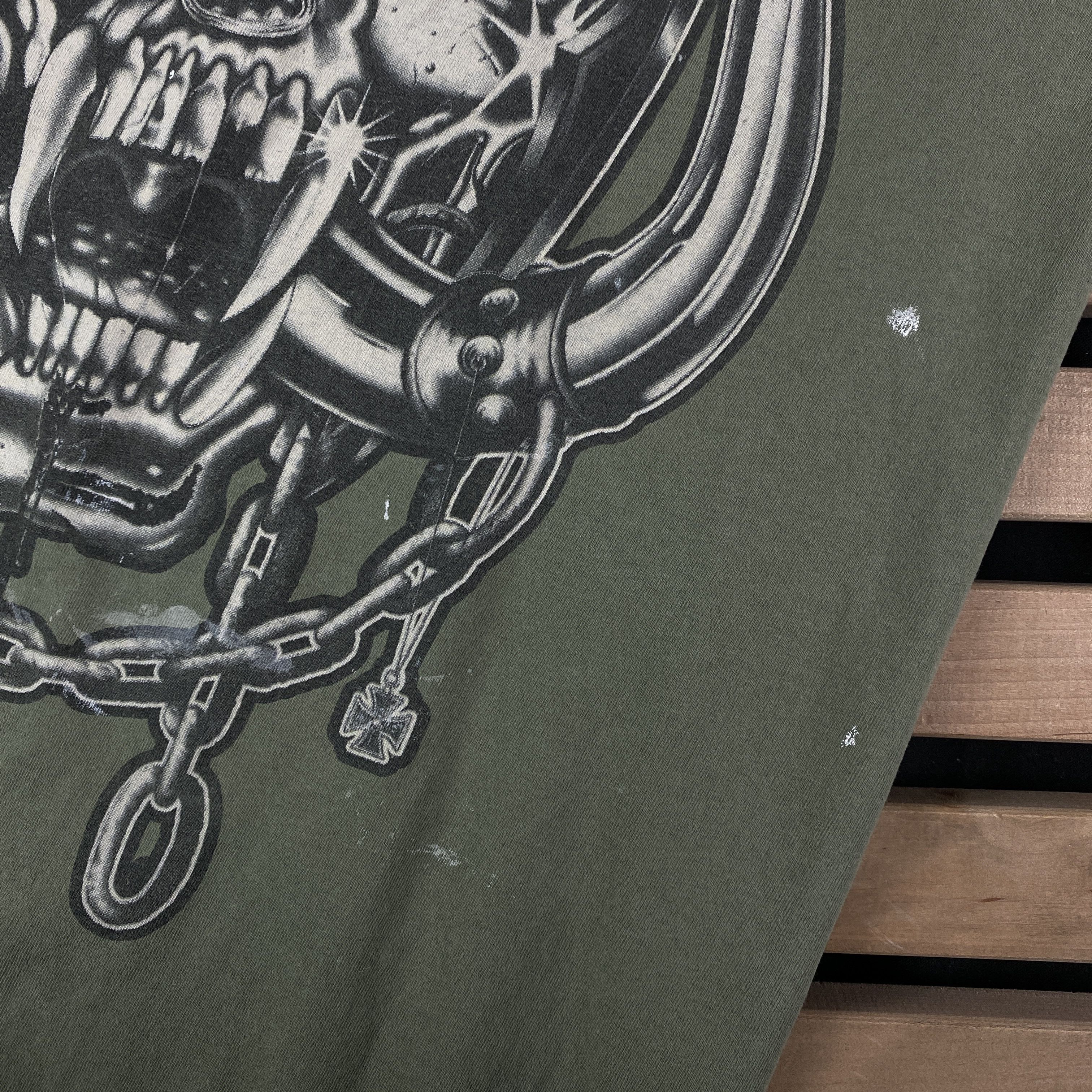 Band Tees × Vintage Men’s Rock T-Shirt Motorhead Vintage Size XXL Green Size US XXL / EU 58 / 5 - 4 Thumbnail