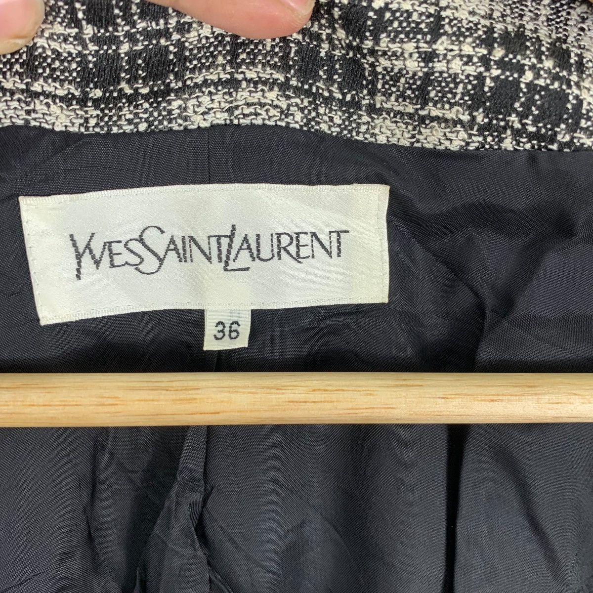 Yves Saint Laurent Vintage YVES SAINT LAURENT YSL Double Breasted Pea Coat Size S / US 4 / IT 40 - 9 Thumbnail