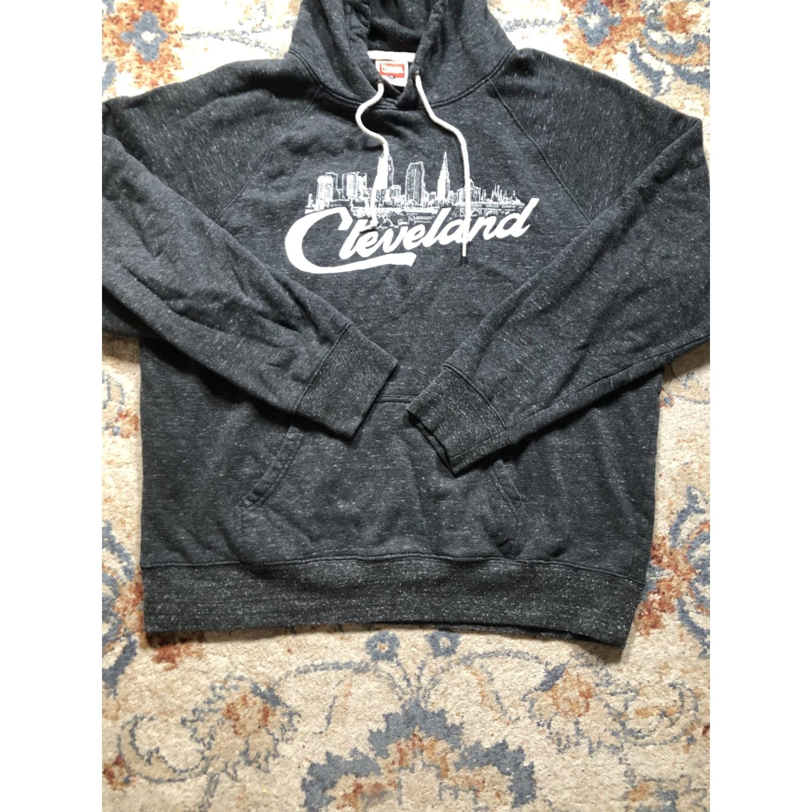 Vintage Homage Hoodie Sweatshirt Mens XL Charcoal Cleveland Skyline Graphic Pullover Size US XL / EU 56 / 4 - 5 Thumbnail