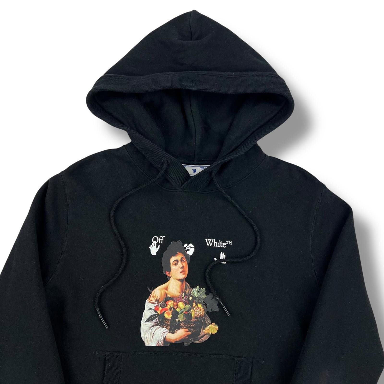 Off-White Off-White Caravaggio Boy Hoodie Black Size US S / EU 44-46 / 1 - 1 Thumbnail