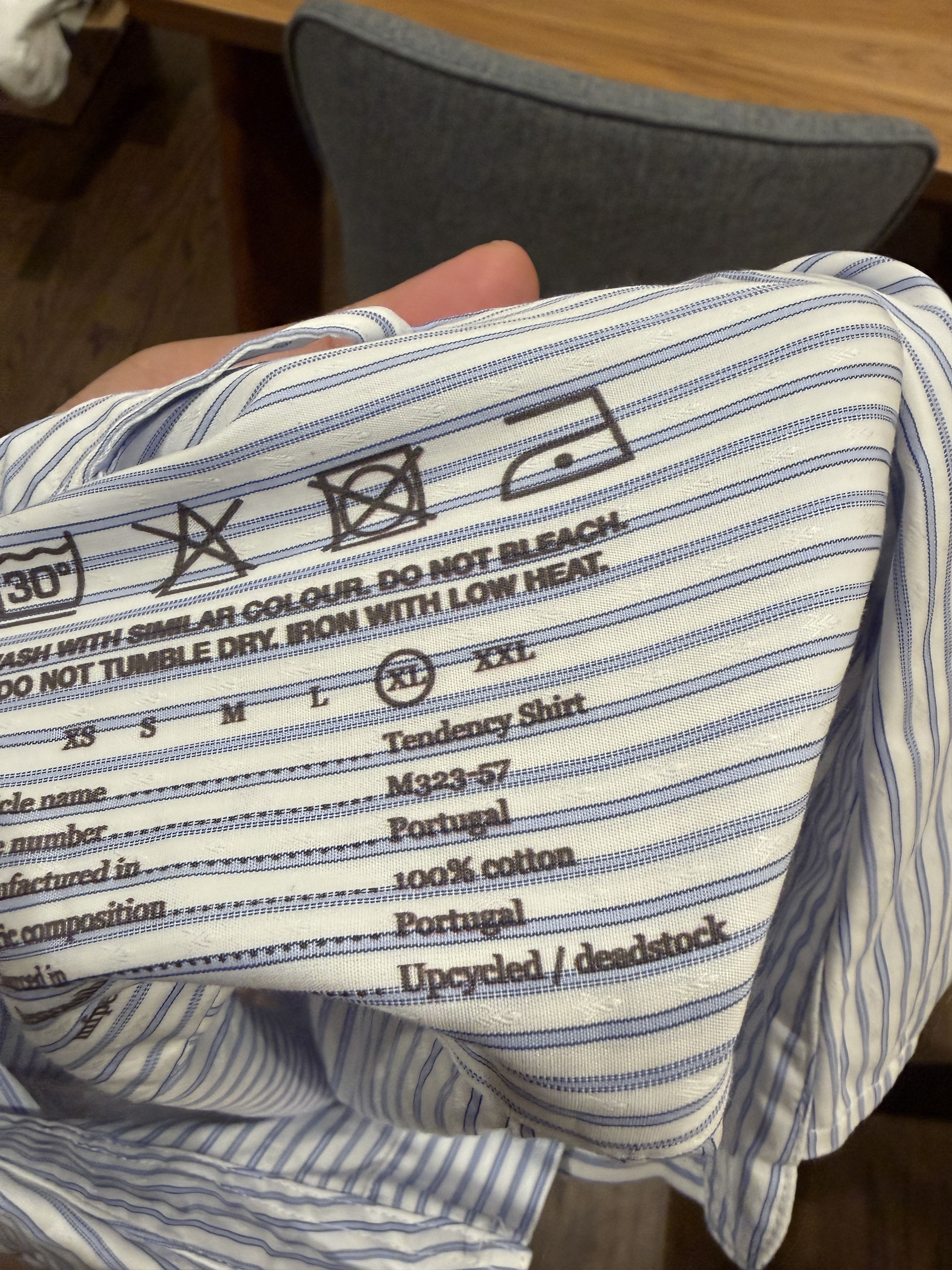 Mfpen Tendency Shirt University Stripe Size US XL / EU 56 / 4 - 8 Thumbnail