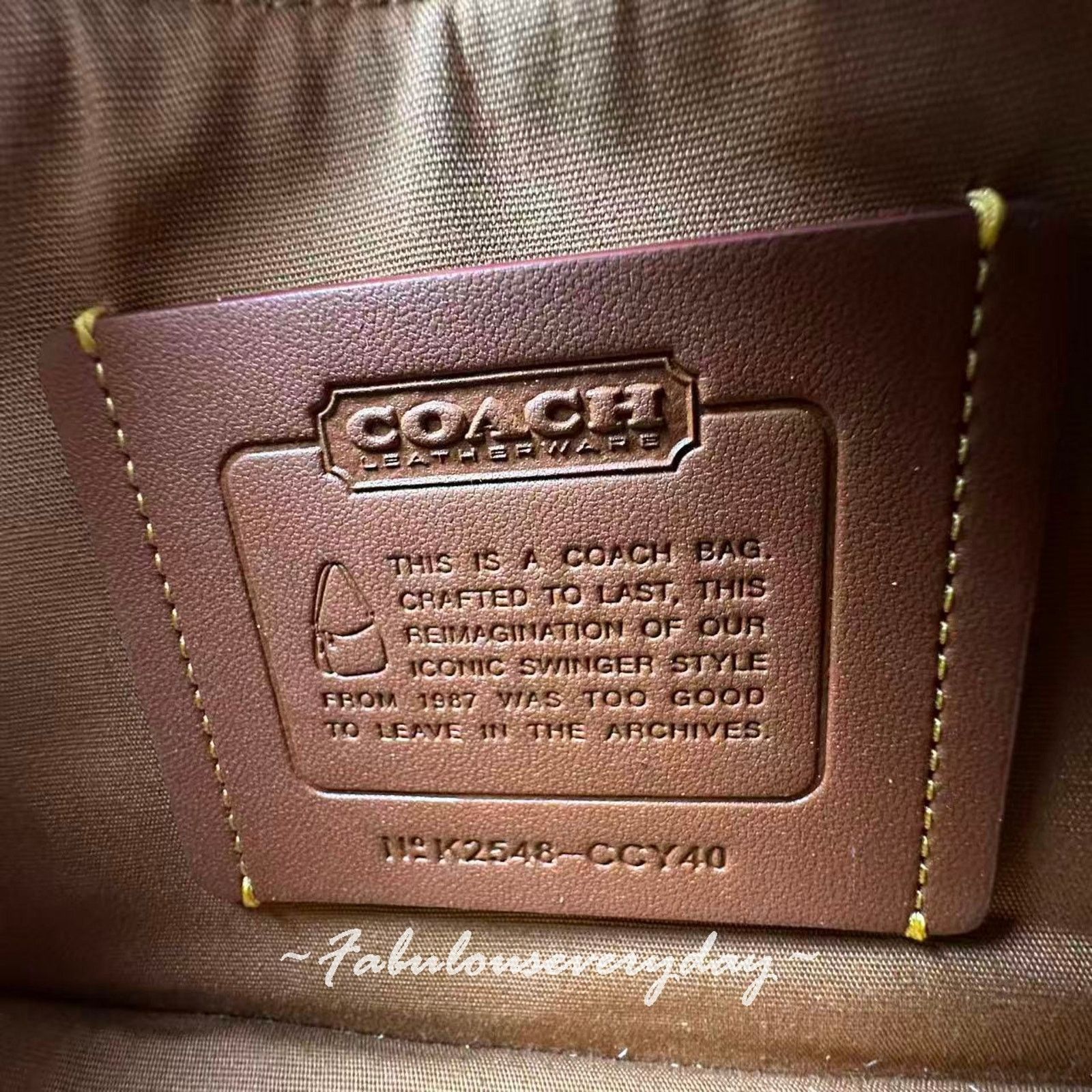 Coach Coach Swinger Bag 20 Chain Crystal Sig Jacquard Rainbow Size ONE SIZE - 8 Thumbnail