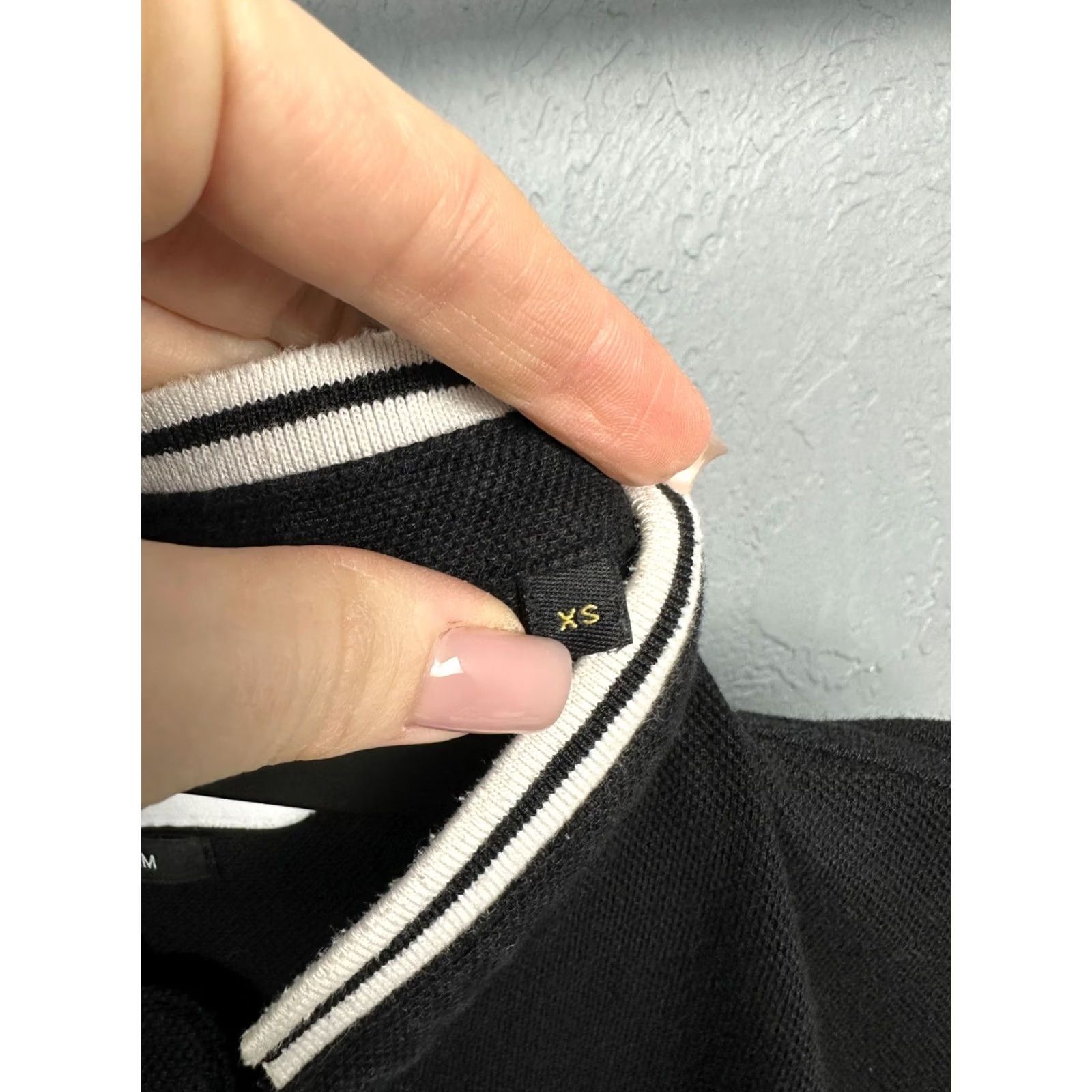 The Kooples The Kooples X Sport Mens Henley Long Sleeve Polo Shirt XS Polo, Black, Size US XS / EU 42 / 0 - 6 Thumbnail