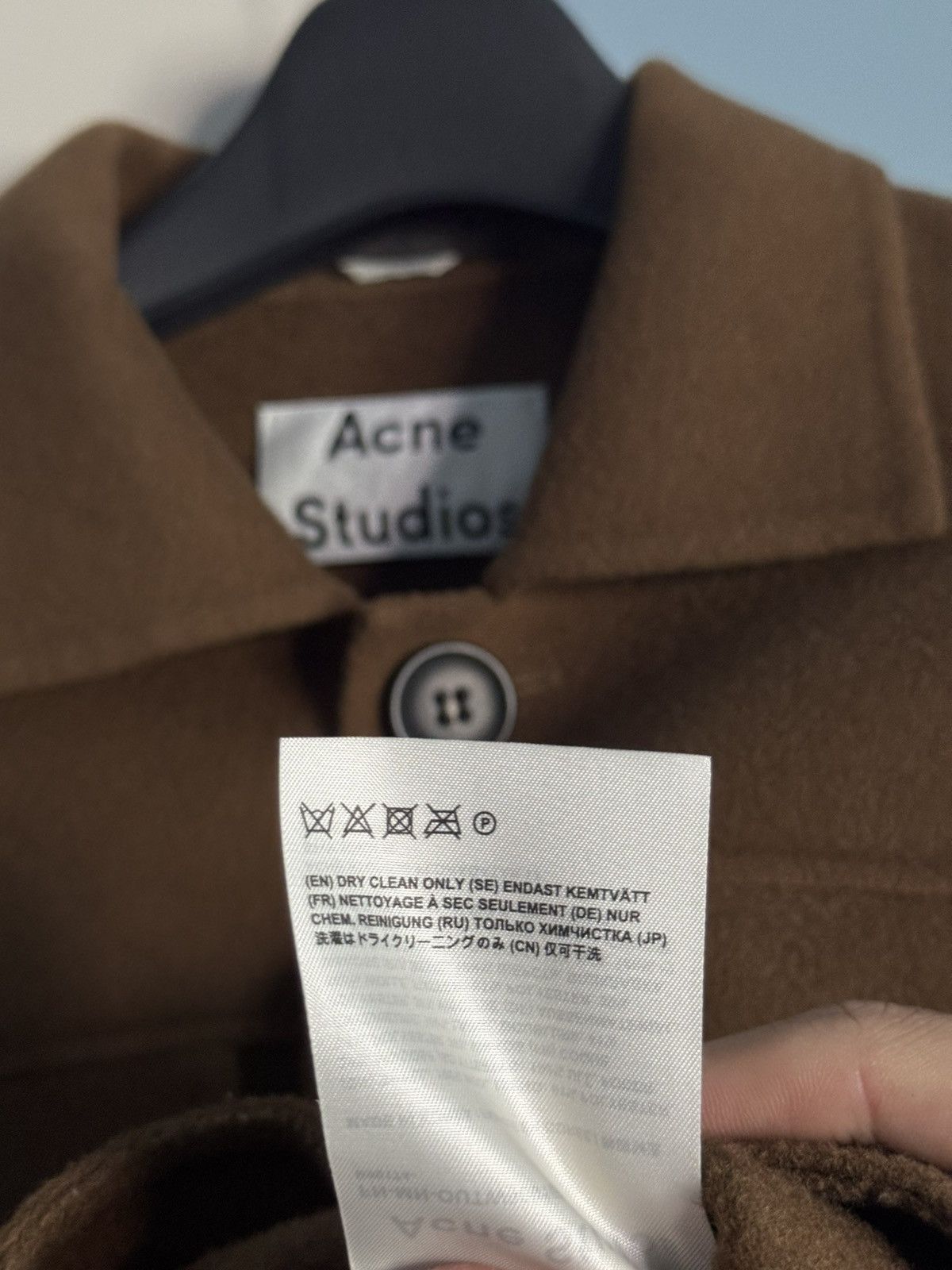 Acne Studios Acne Studios Brown Wool Jacket Size US M / EU 48-50 / 2 - 5 Thumbnail
