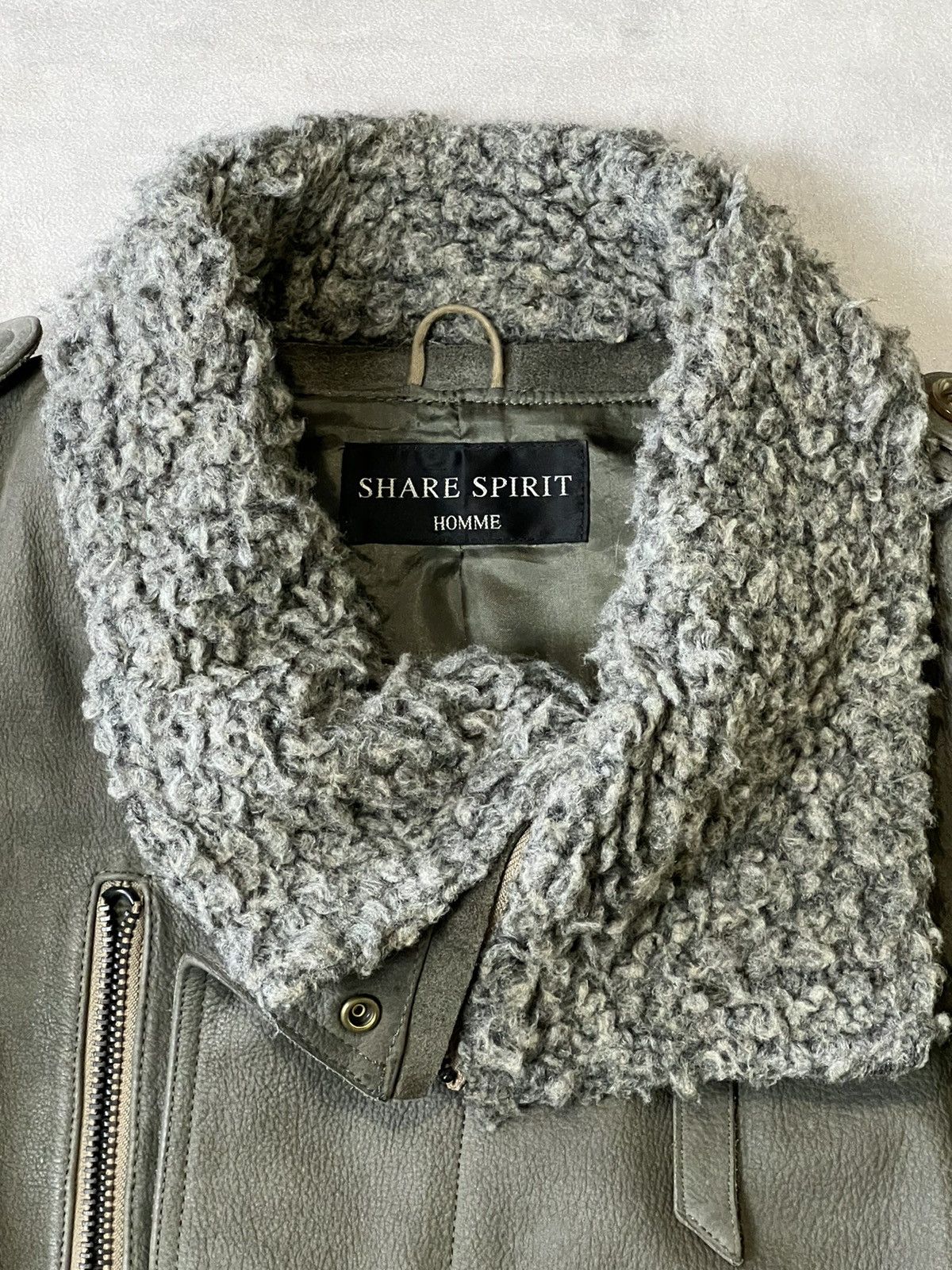 Japanese Brand × Share Spirit Homme Share spirit leather jacket Size US S / EU 44-46 / 1 - 3 Thumbnail