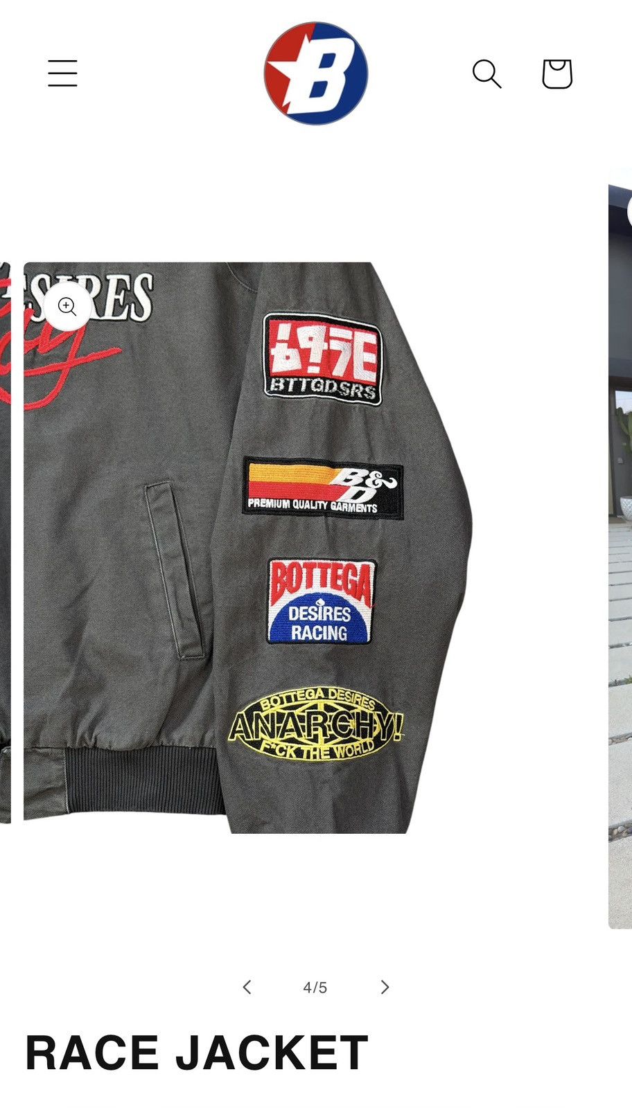 Bottega Desires Bottega Desires race jacket large NEW! Size US L / EU 52-54 / 3 - 9 Thumbnail