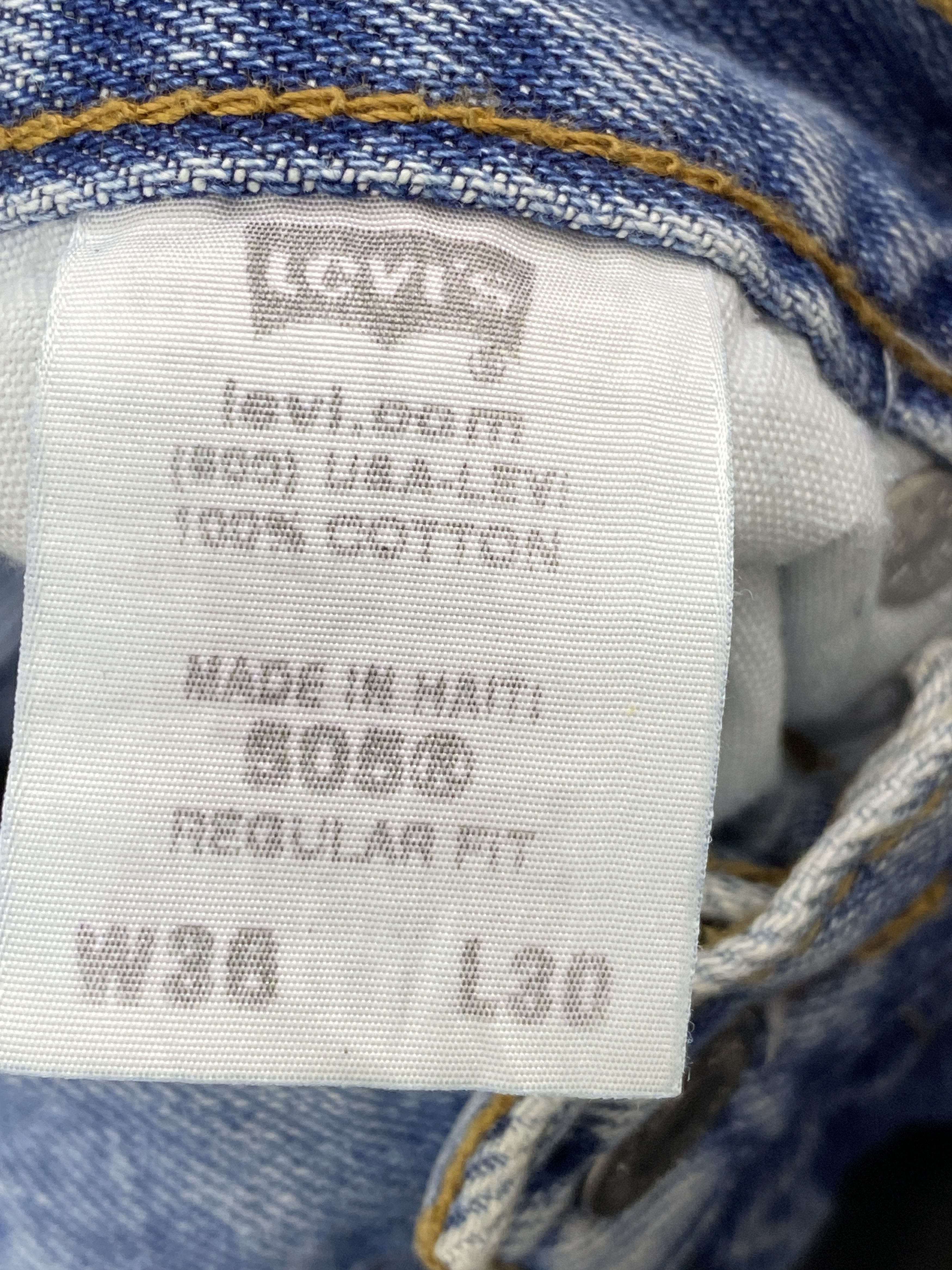 Levi's Vintage Levis 505 Bleach Faded Blue Denim DP2624 Size US 33 - 7 Thumbnail