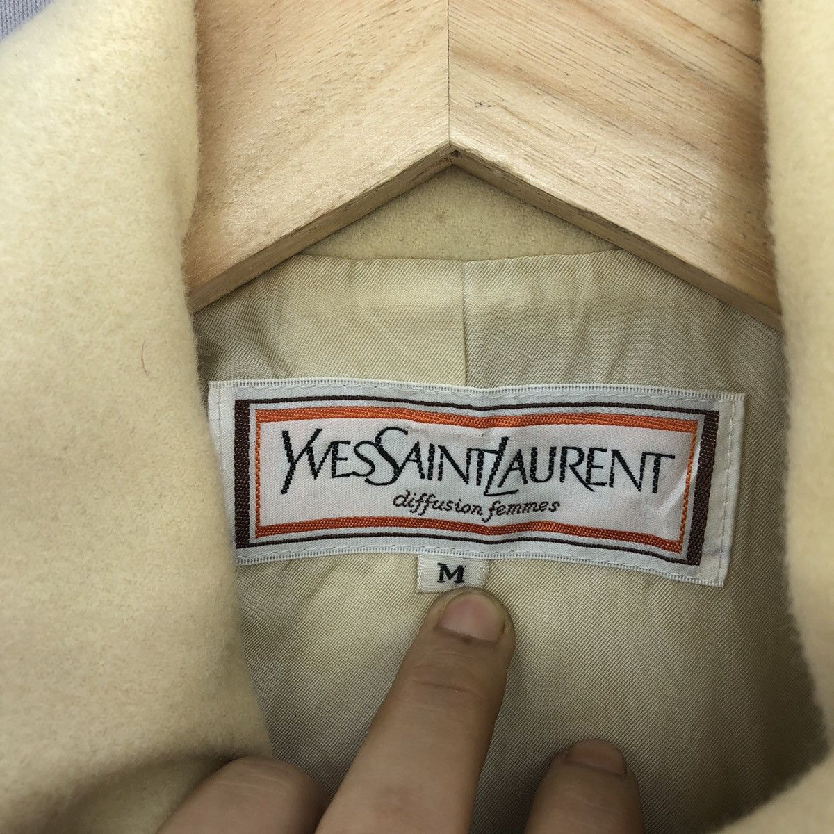 Yves Saint Laurent Archive 80’s Yves Saint Laurent Difussion Femme Heavy Coat Size M / US 6-8 / IT 42-44 - 18 Thumbnail
