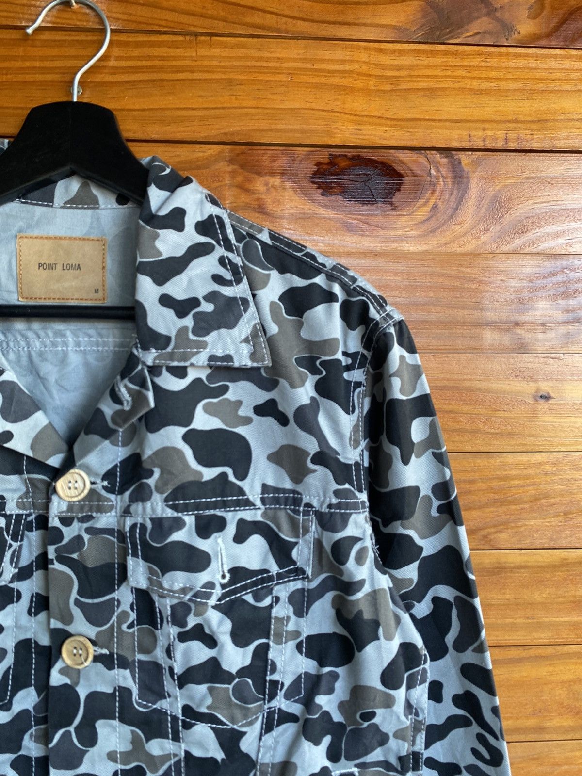 Japanese Brand Point Loma Grey Camouflage Jacket Trucker Japan Market Size US M / EU 48-50 / 2 - 7 Thumbnail