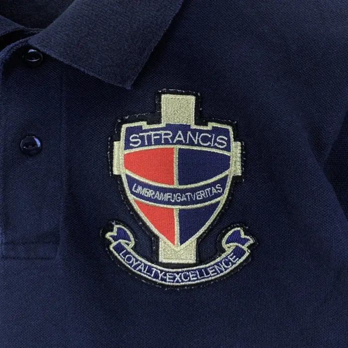 Champion Vintage CHAMPION x ST. FRANCIS COLLEGE Polo Tee Shirt Top Size L / US 10 / IT 46 - 3 Thumbnail