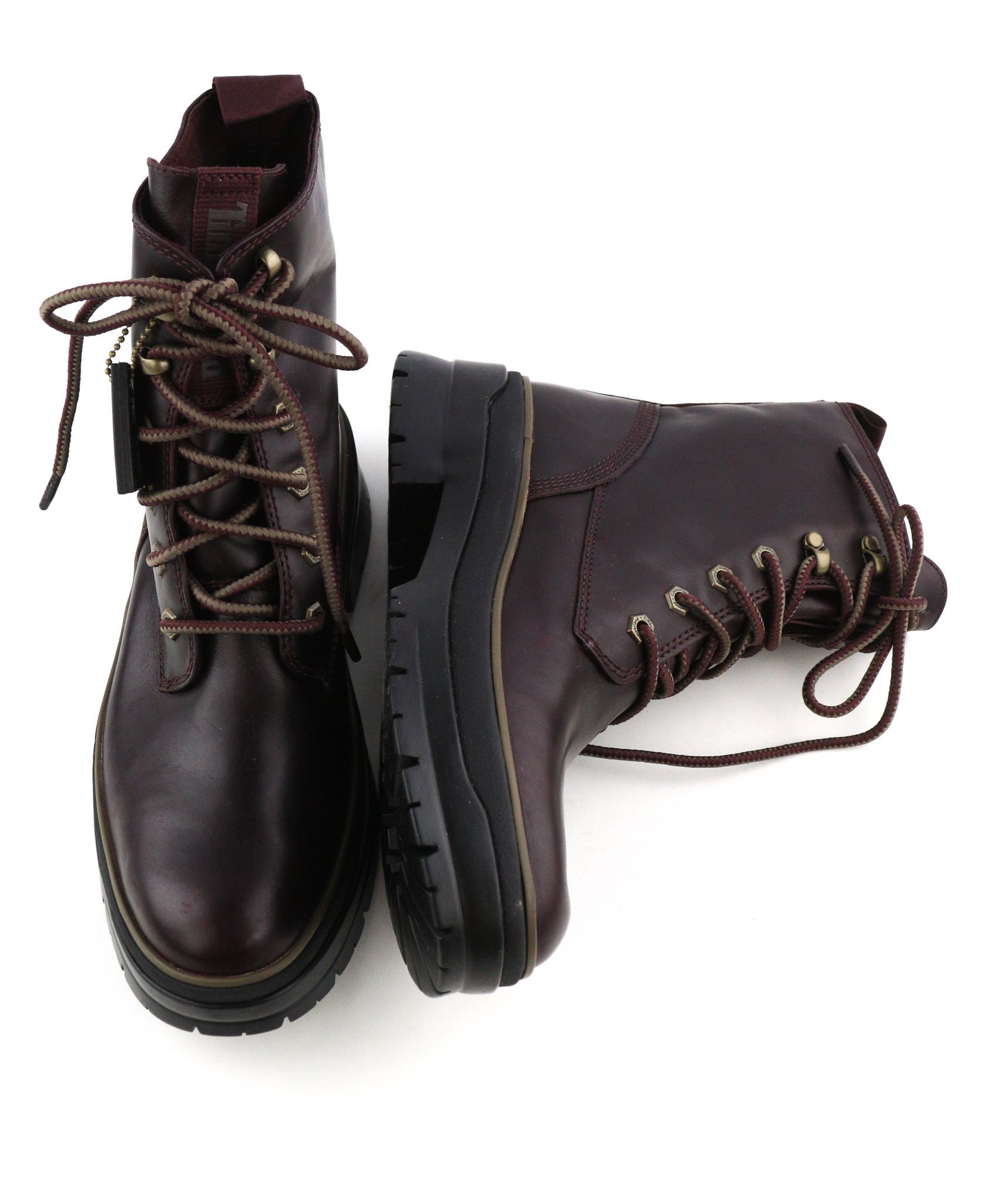 Timberland A2F7G UK7/7.5 Dark Leather Mid Top Lace Shoes 82398 Size US 9.5 / IT 39.5 - 6 Thumbnail